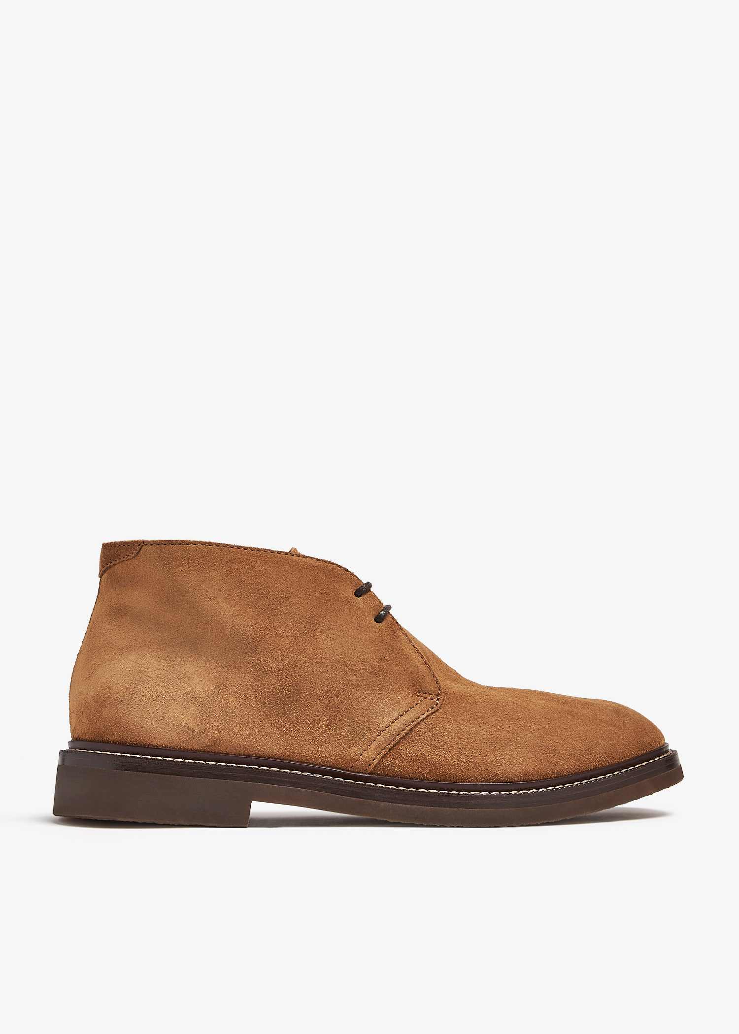 

Suede lace-up boots, Brown