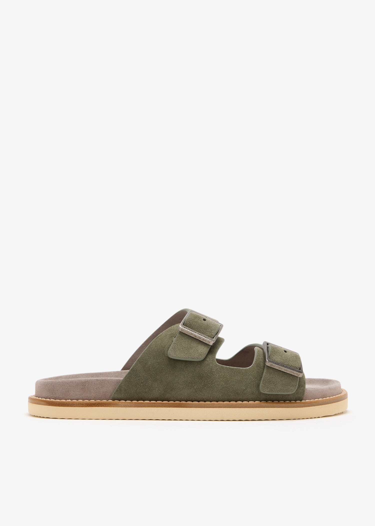 

Suede sandals, Khaki