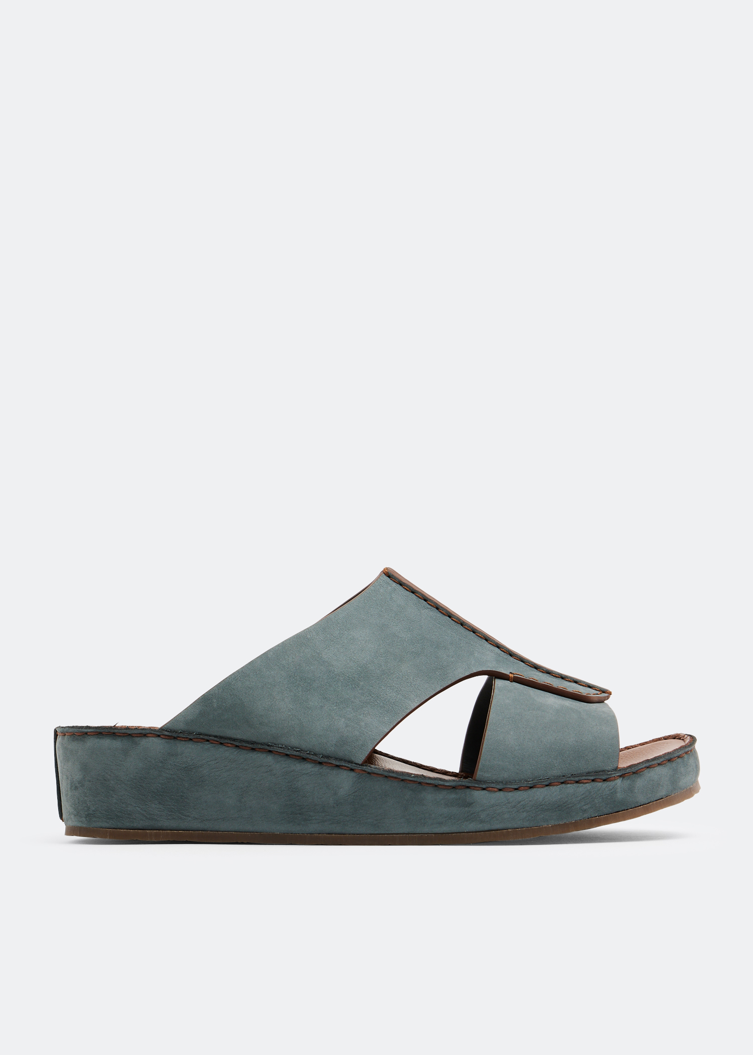 

Cerchio Nabuk Cucire sandals, Blue