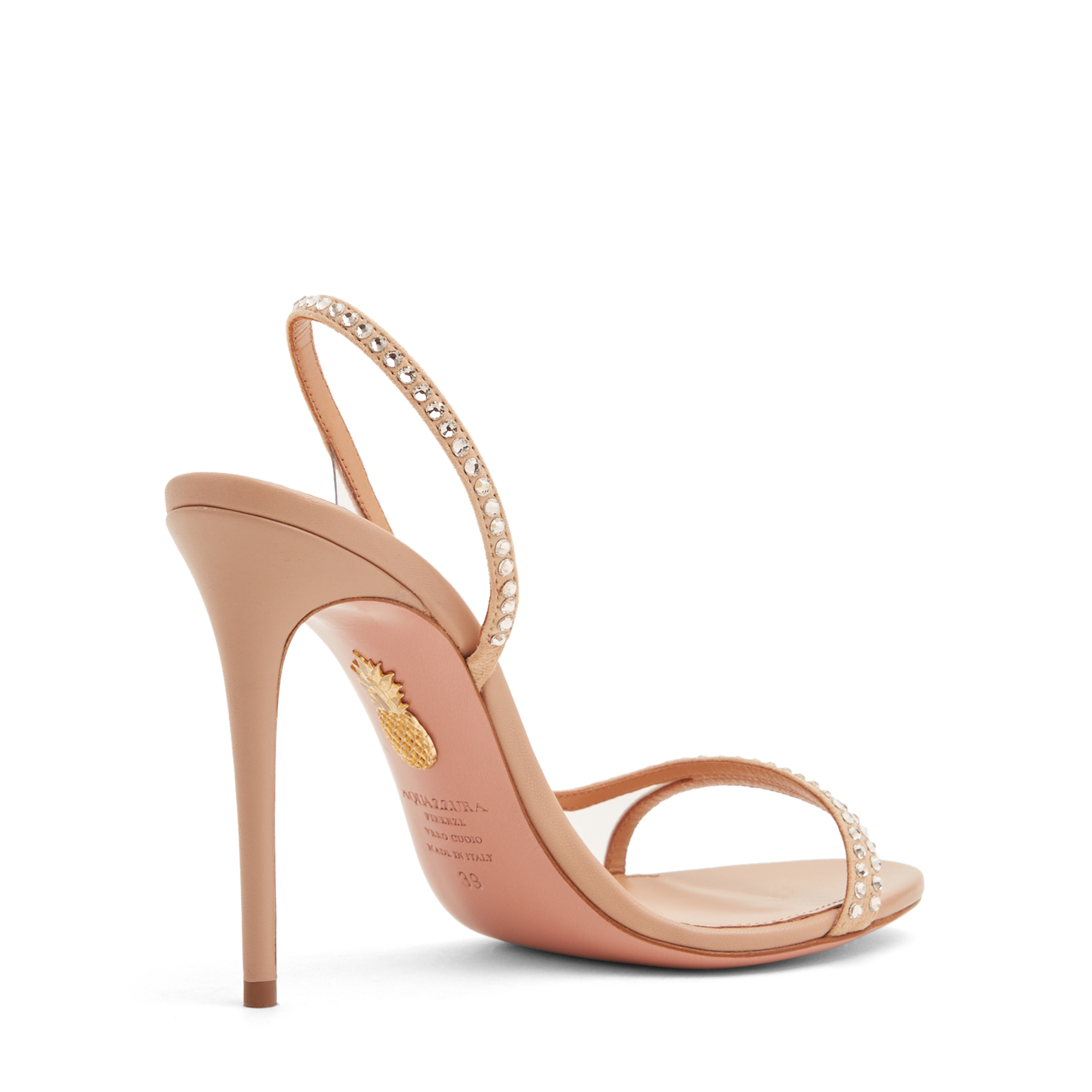 

Nude 105 crystal sandals, Beige