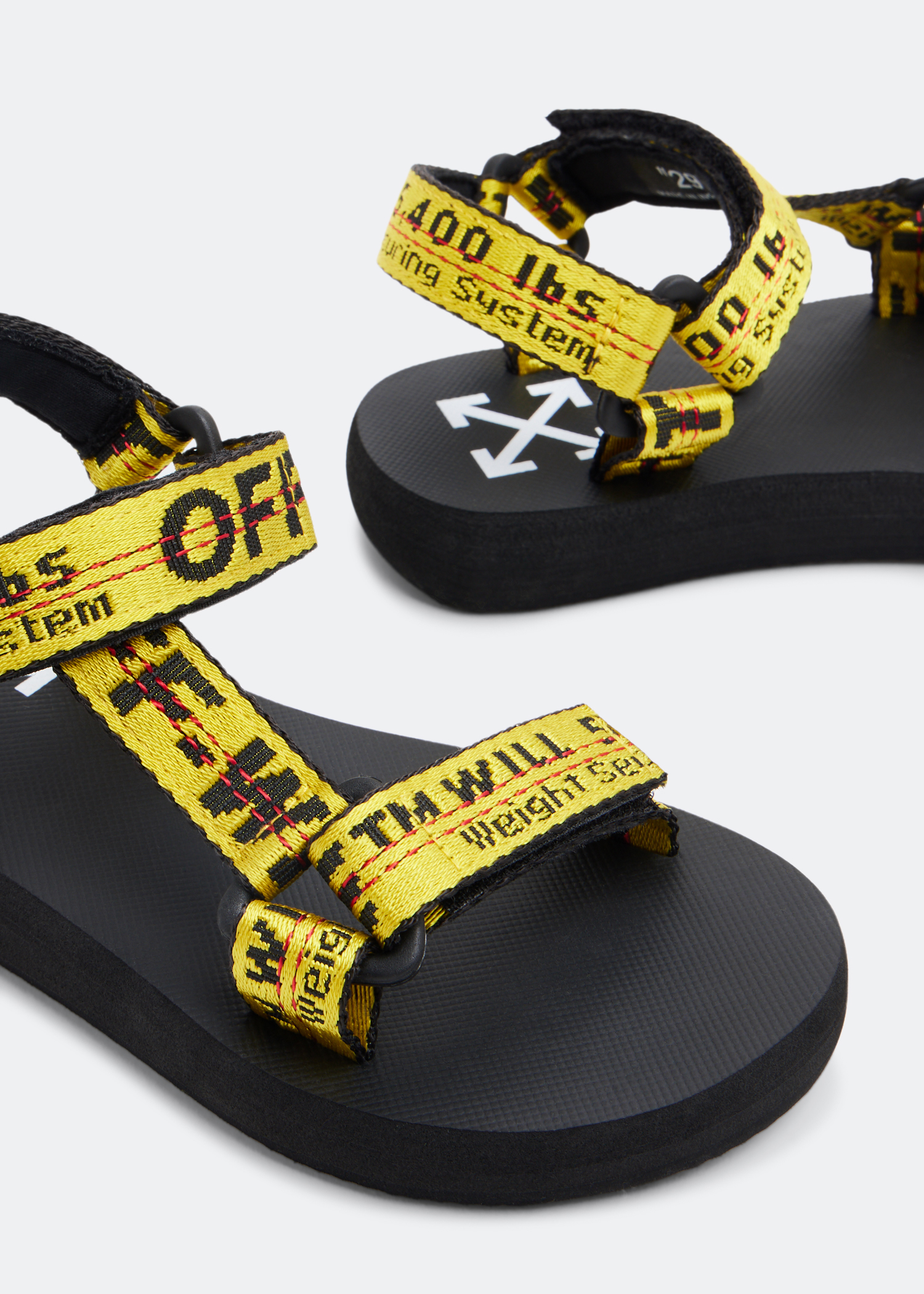 

Industrial belt sandals, Yellow