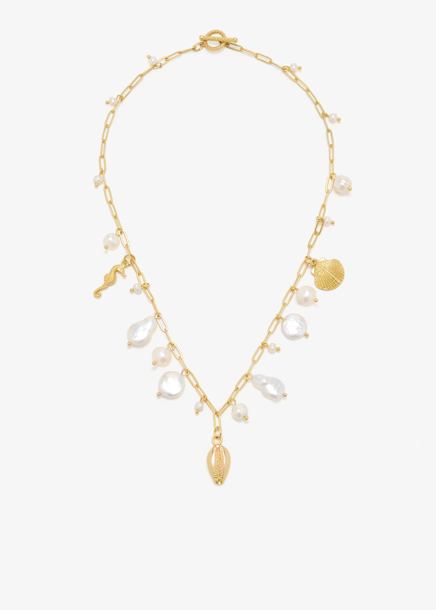 

Pearl Prism necklace, Gold