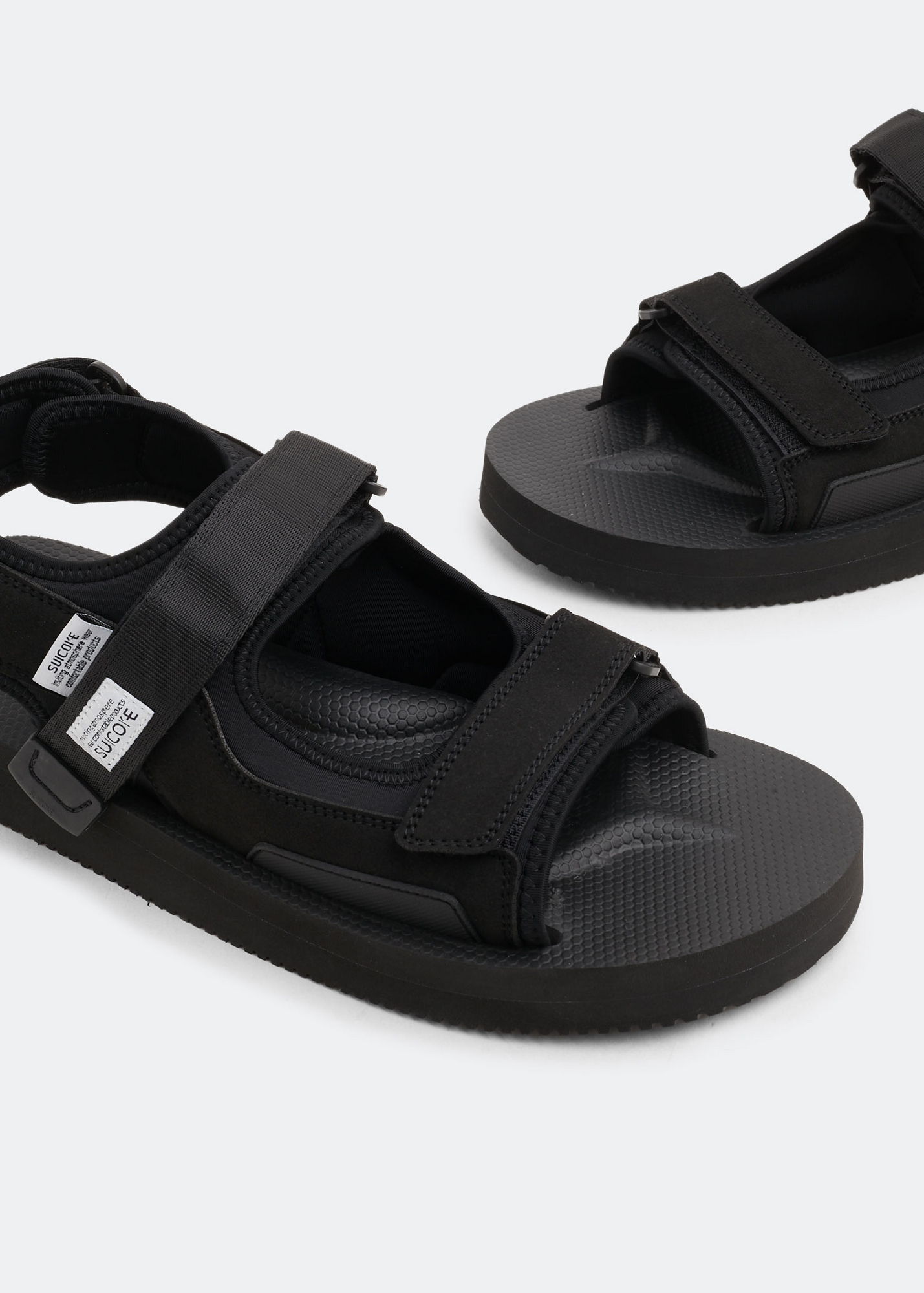 

Was-V sandals, Black