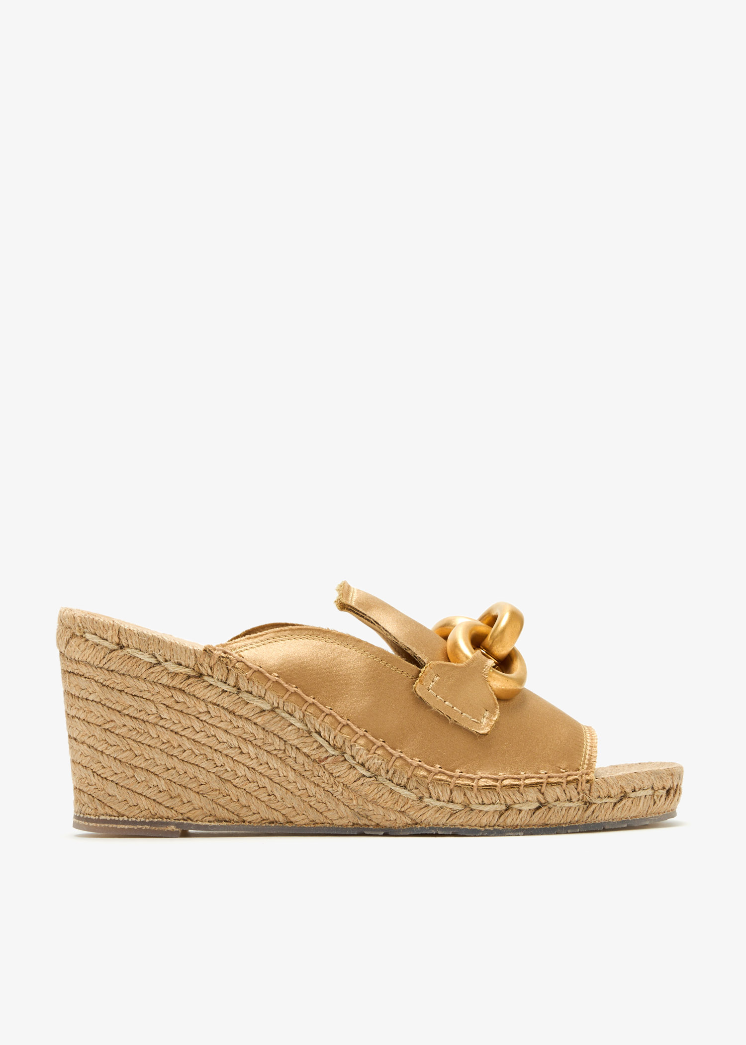 

Oliveta wedge mules, Beige