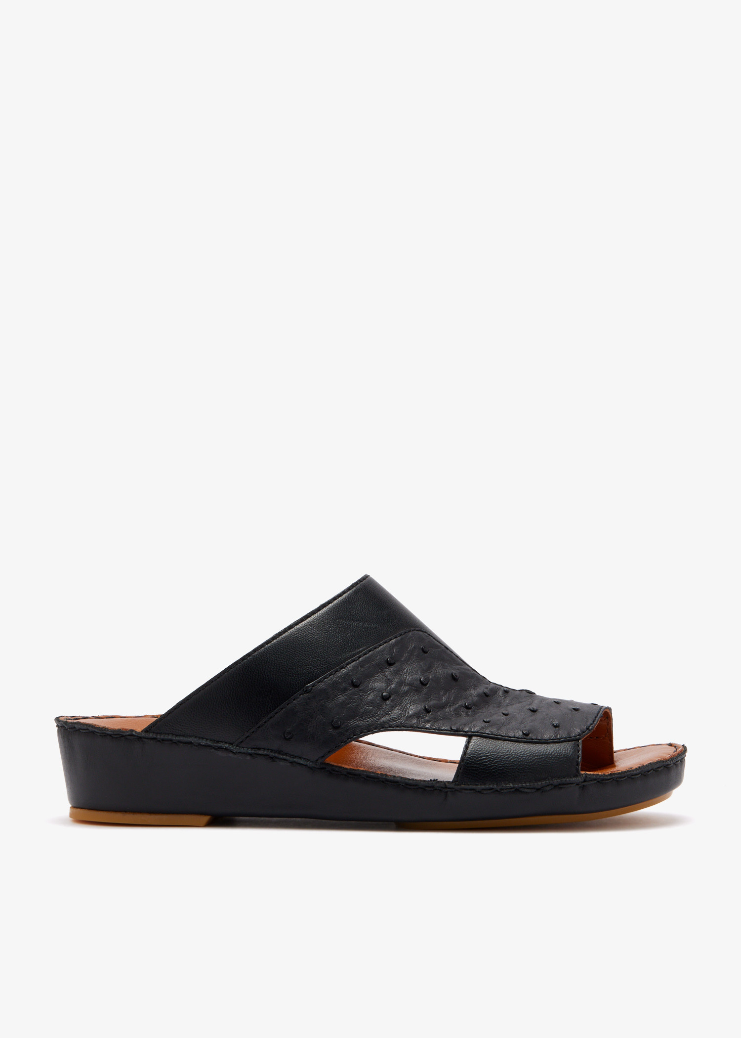 

Fermer Duo Ostrich sandals, Black