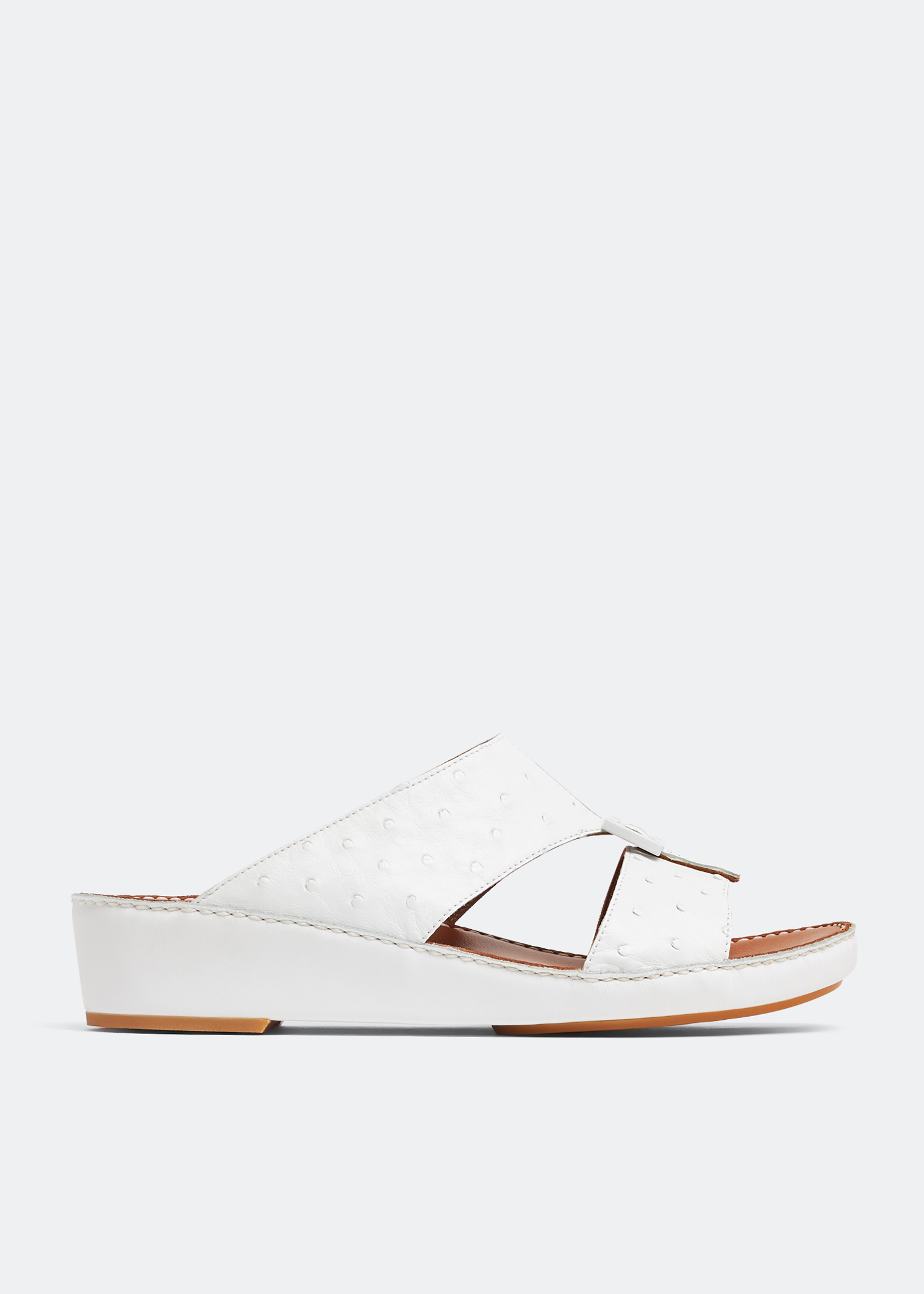 

Quadratura Edredon sandals, White