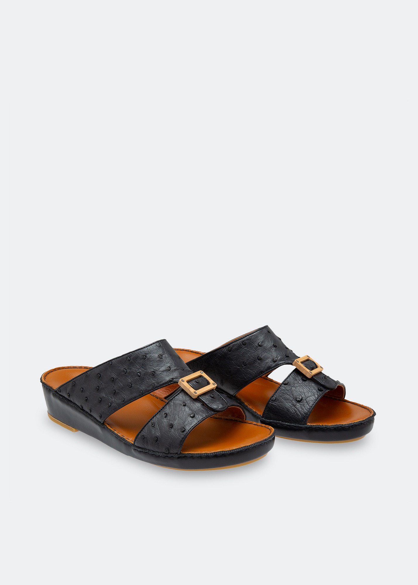 

Croc leather sandals, Blue