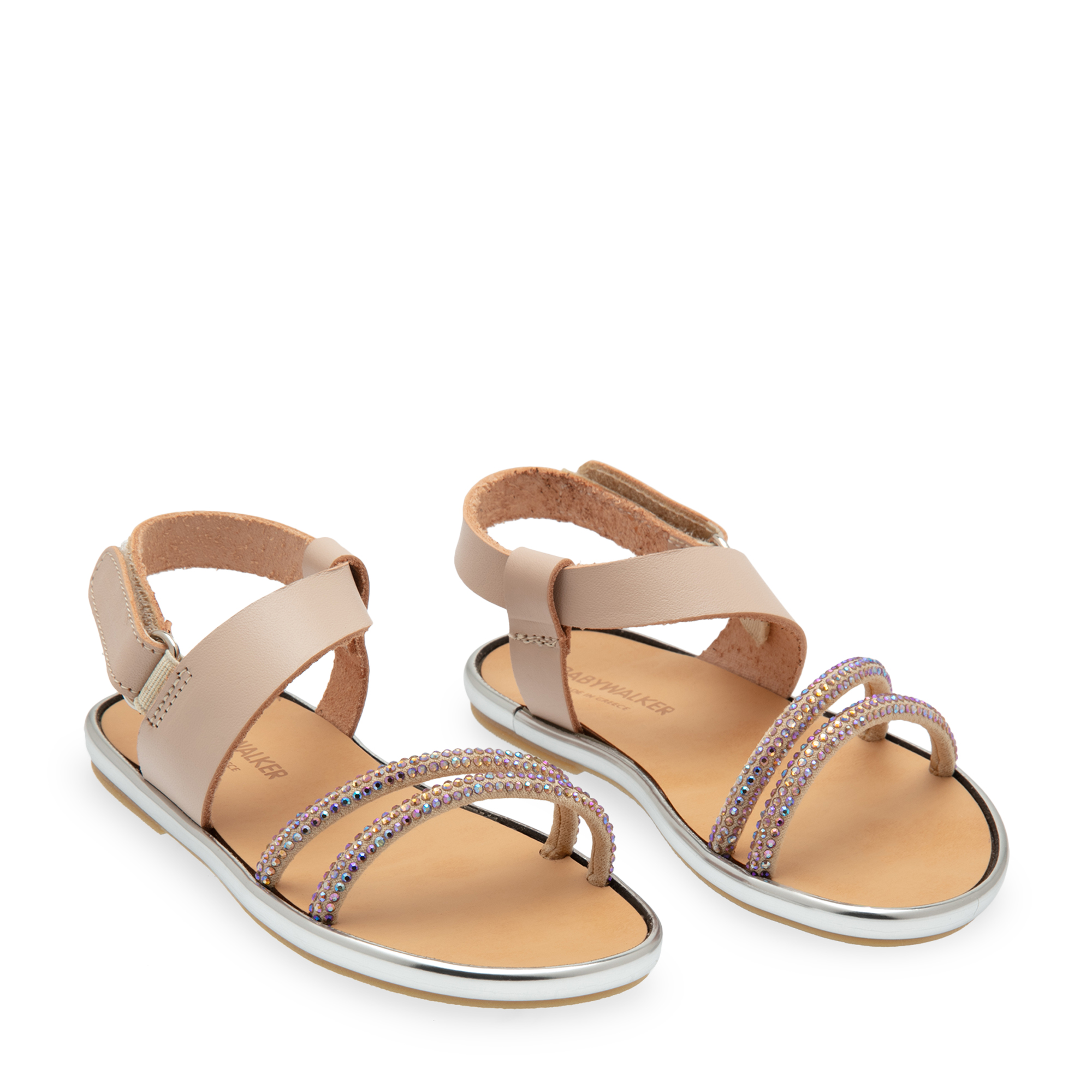 

Leather sandals, Beige