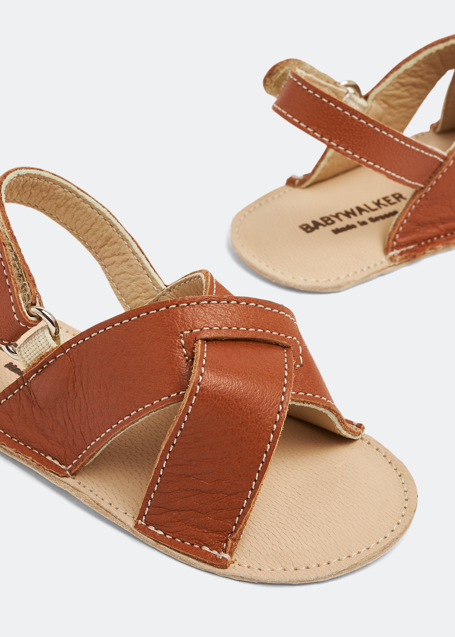 

Leather sandals, Brown