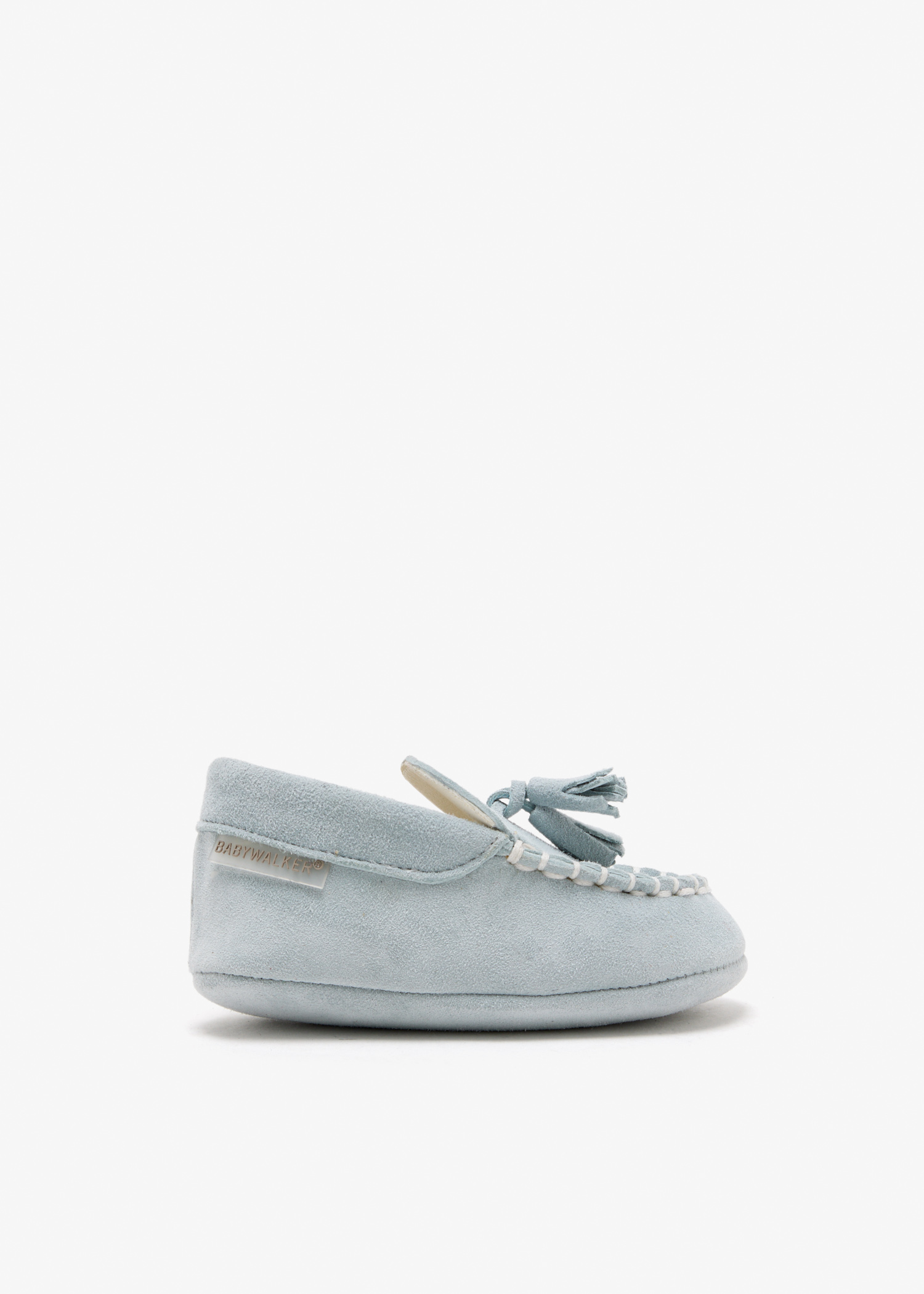 

Suede tasseled loafers, Blue