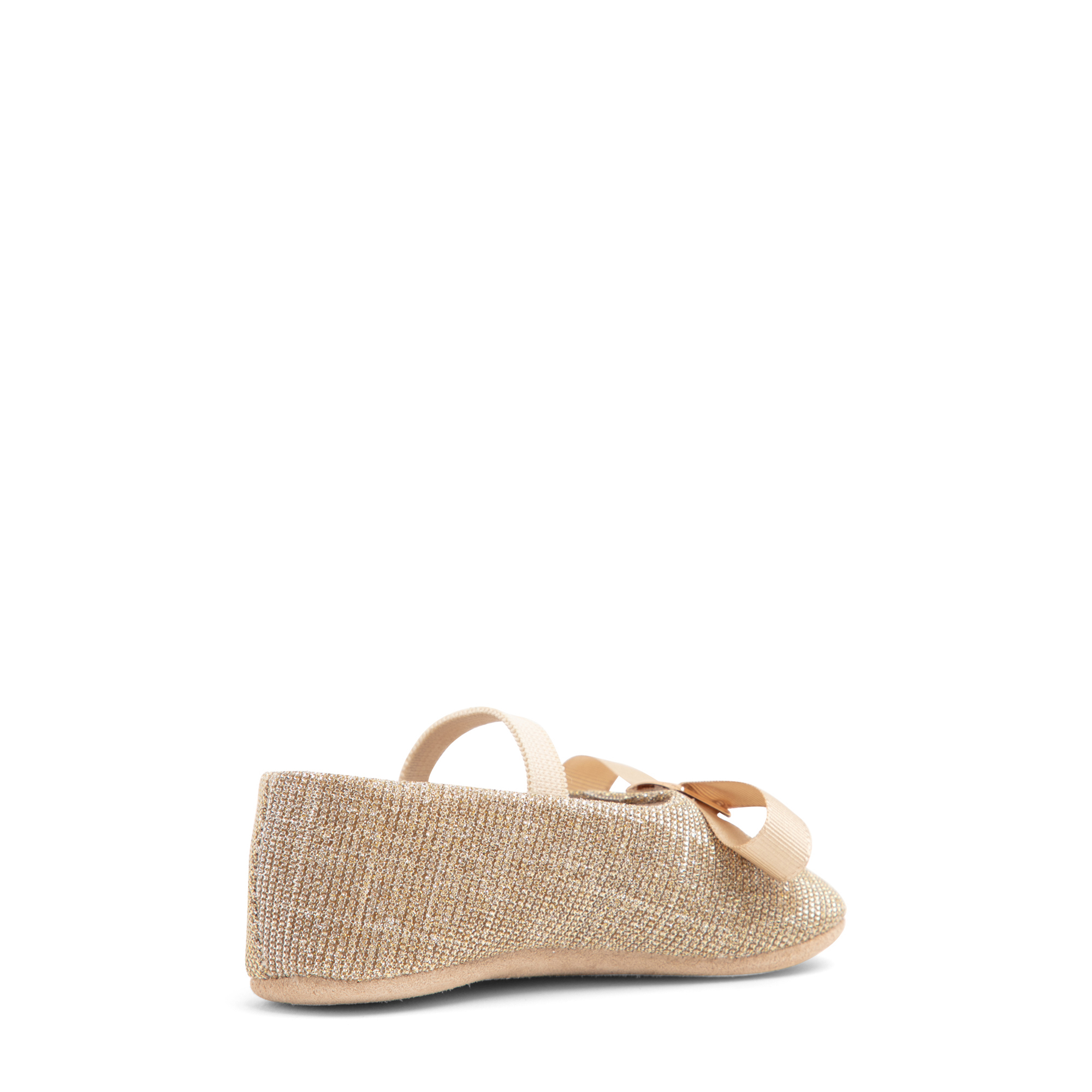 

Fabric ballerinas, Gold