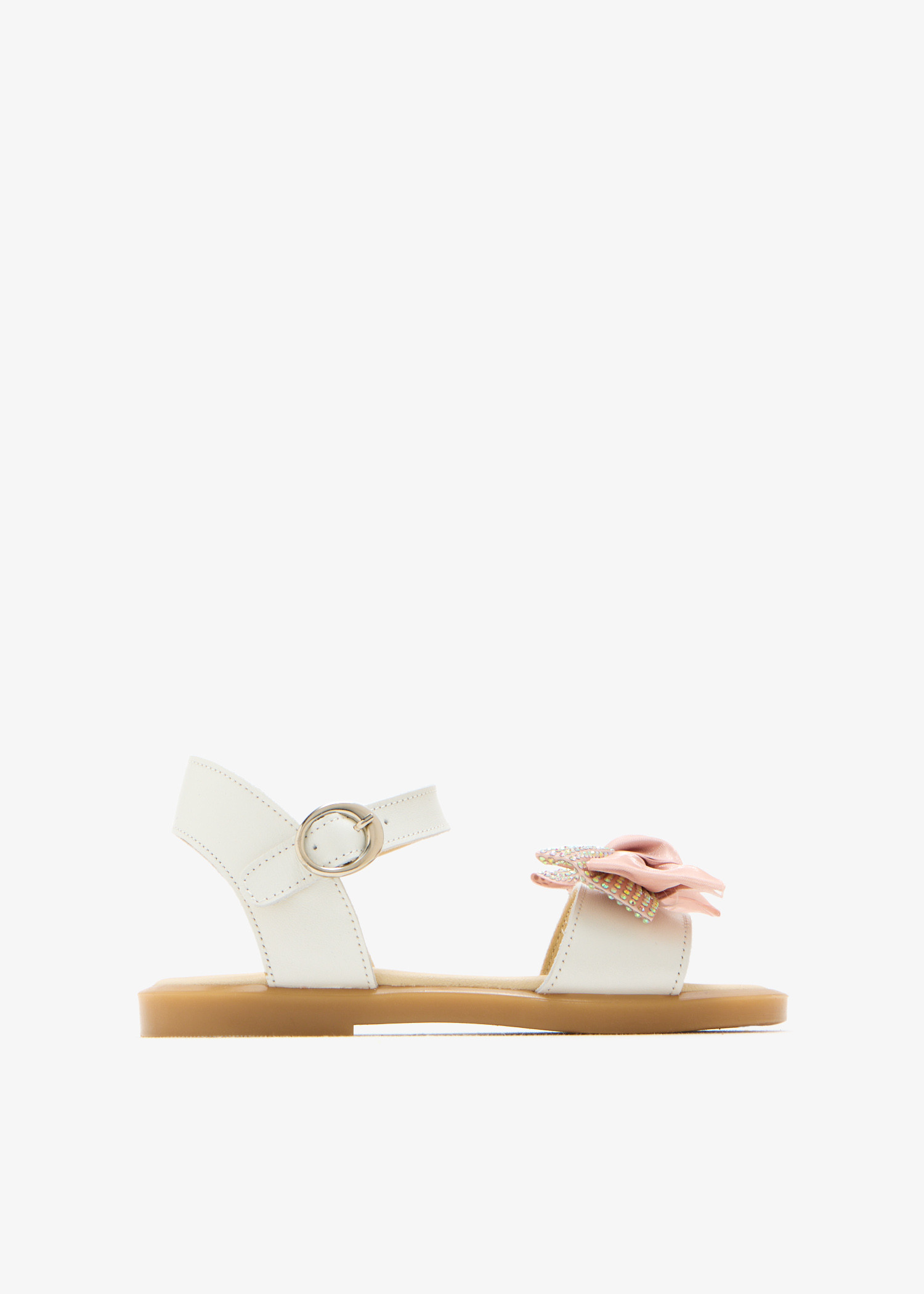 

Bow embellished sandals, Pink