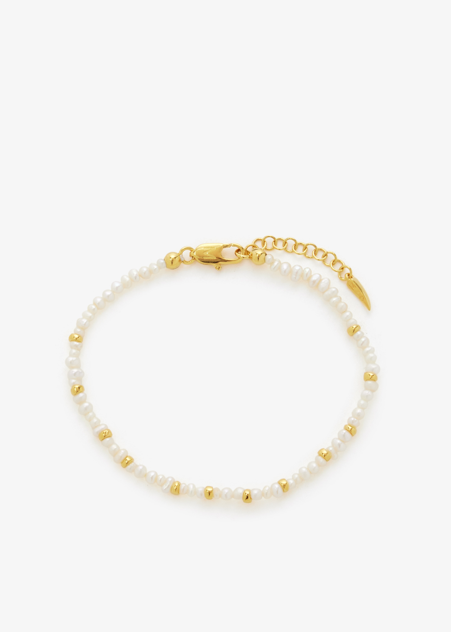 

Micro Pearl beaded bracelet, White