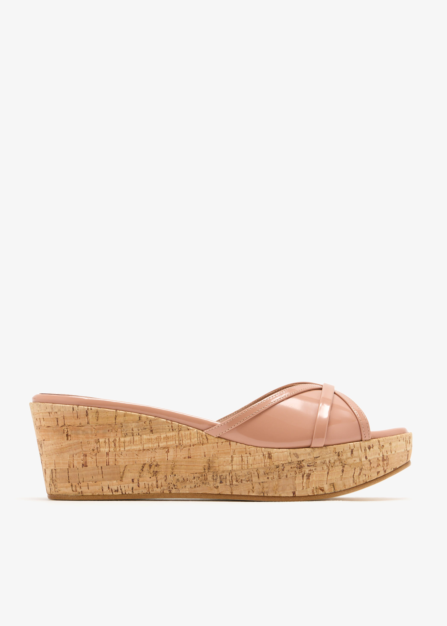

Perla 50 wedge sandals, Beige