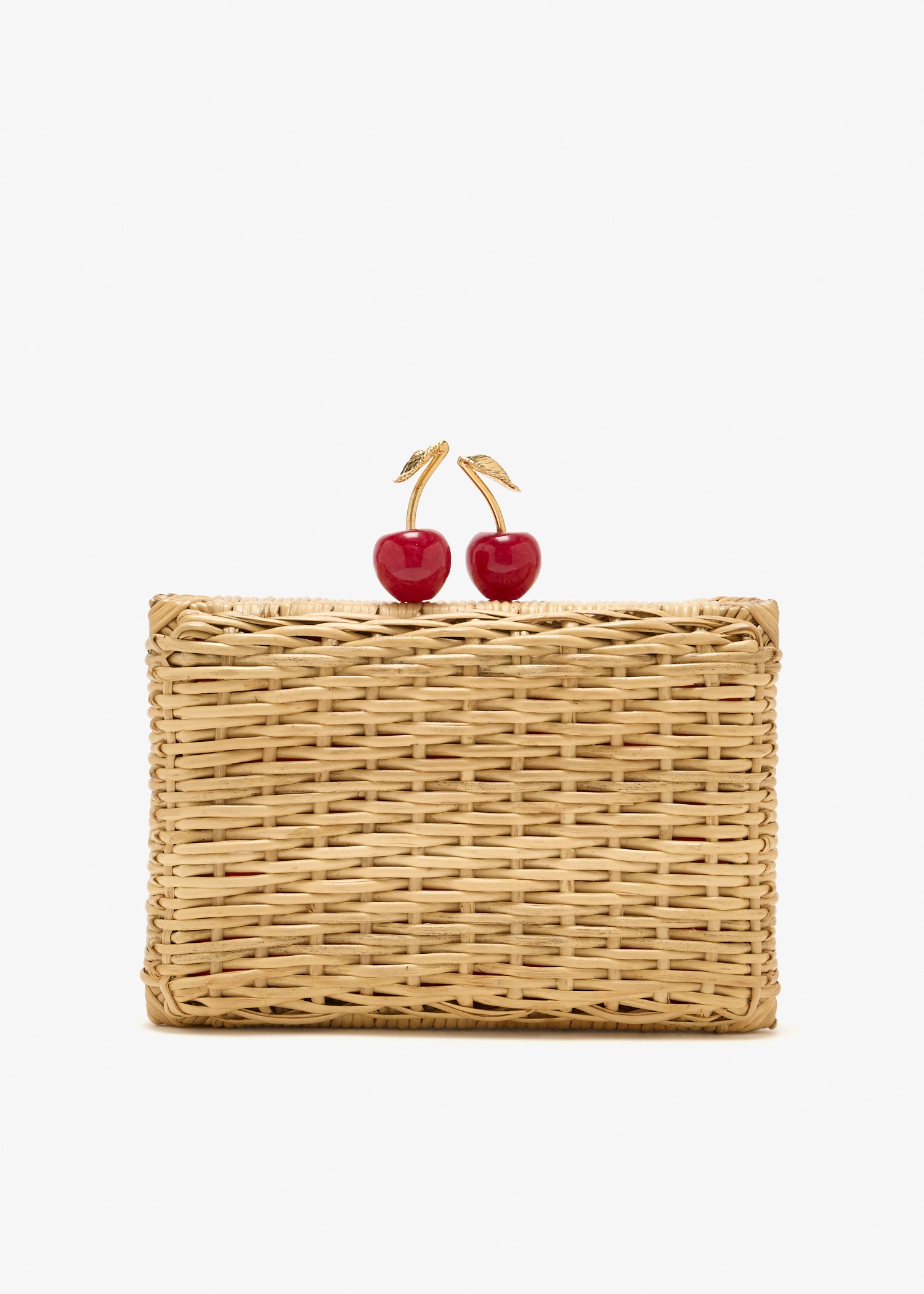 

Petit Rattan clutch, Beige
