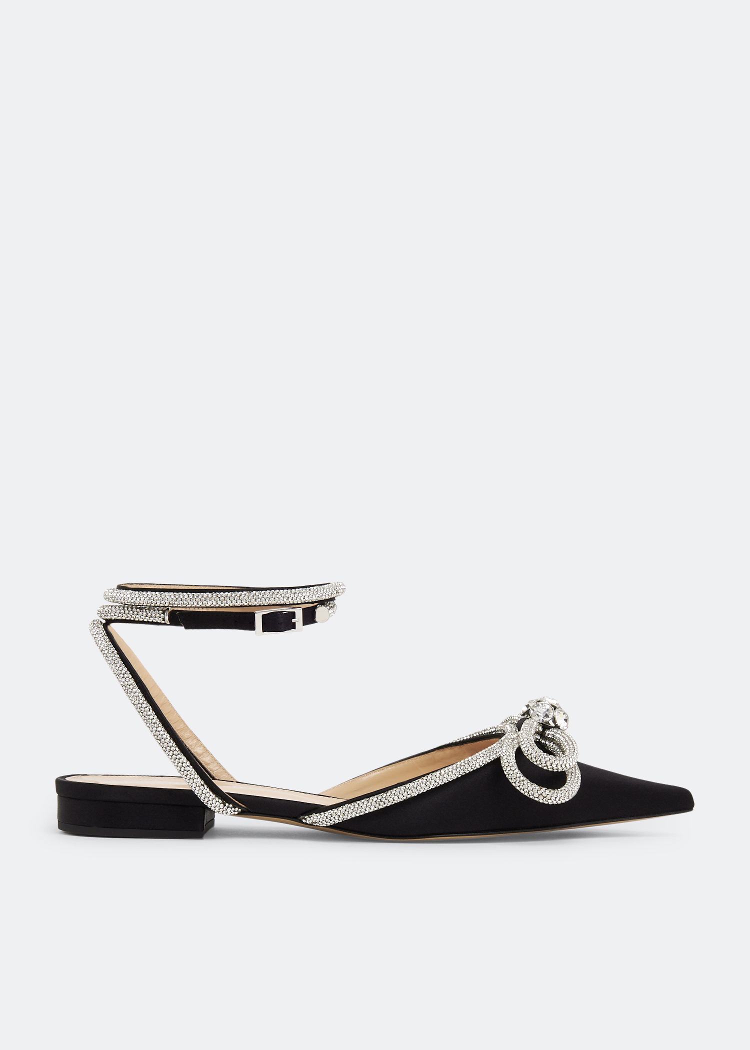 

Double Bow ballet flats, Black