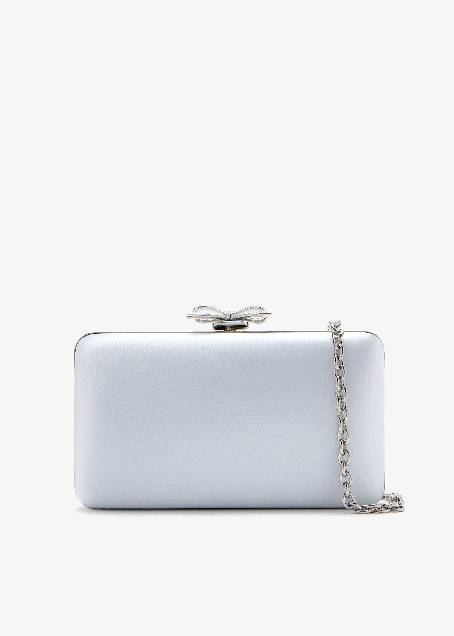 

Satin clutch, Blue