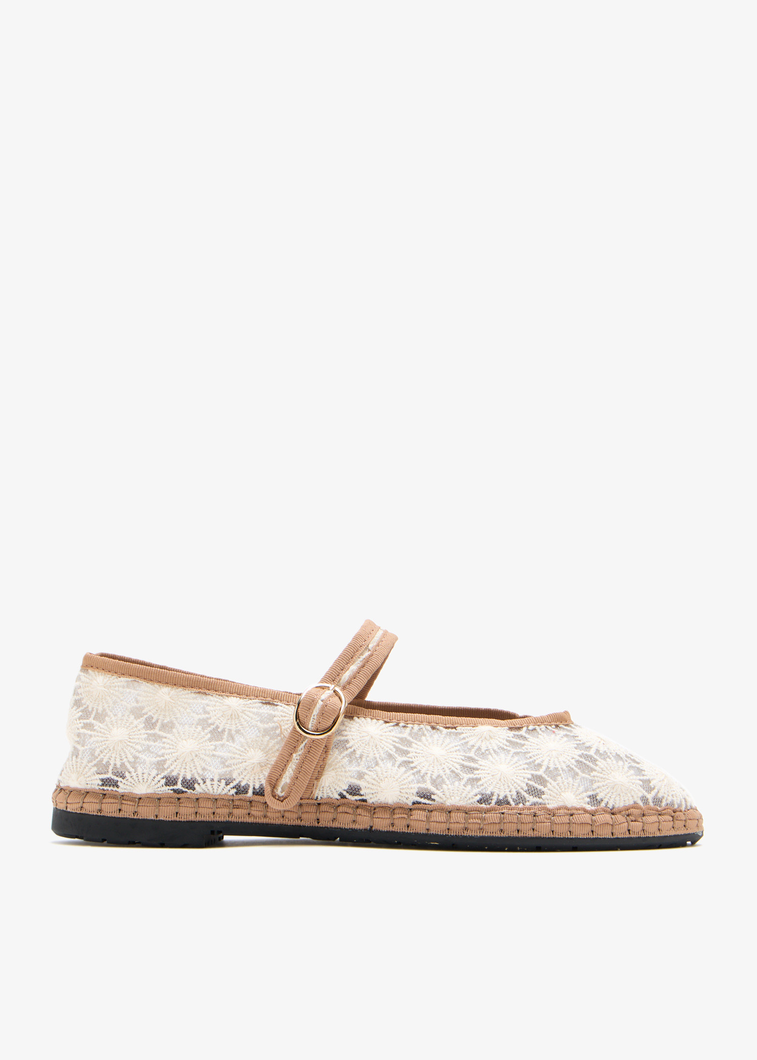 

Pierre Sunflower Mary Jane shoes, Cream
