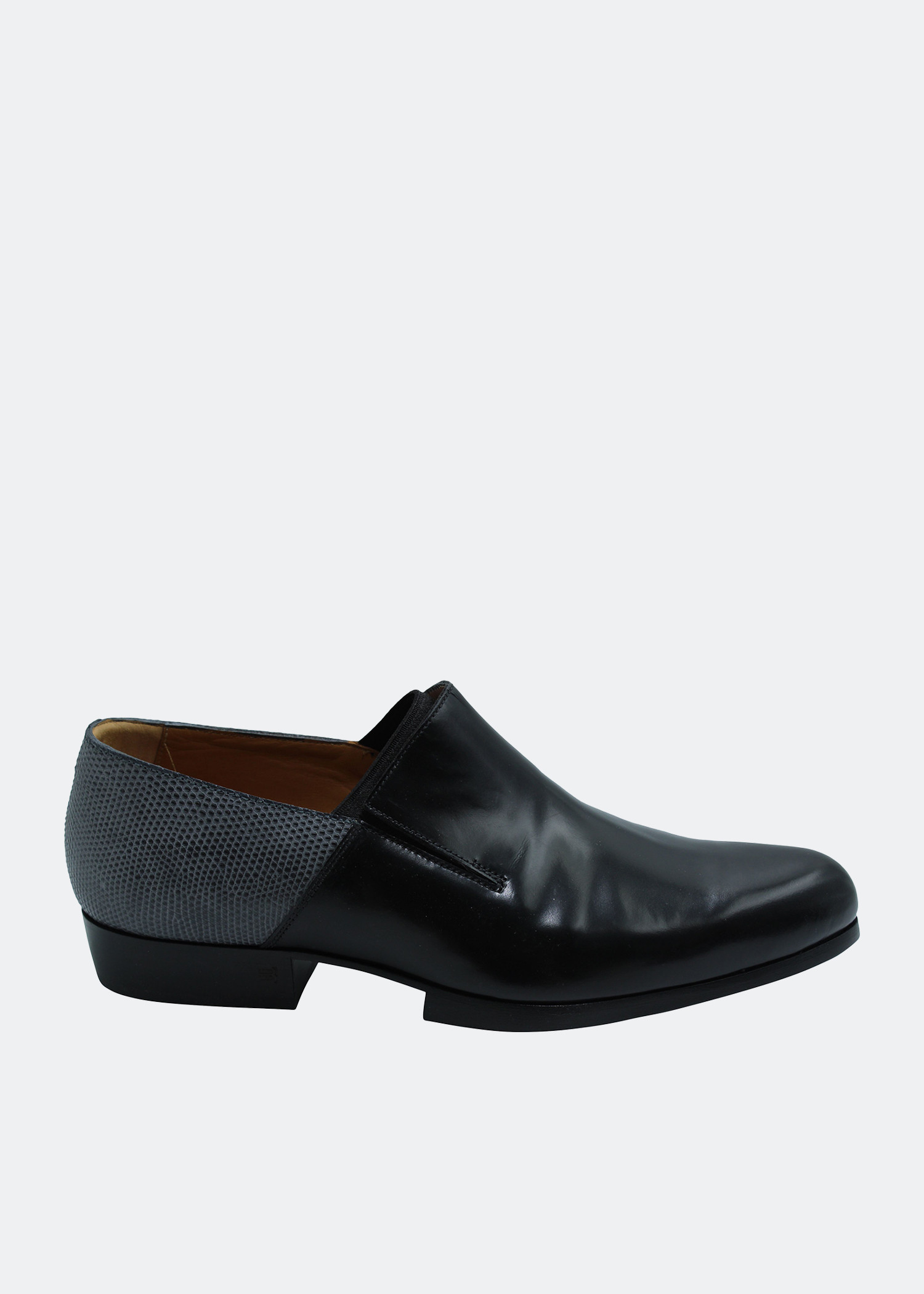 

Leather Derby shoes, Black