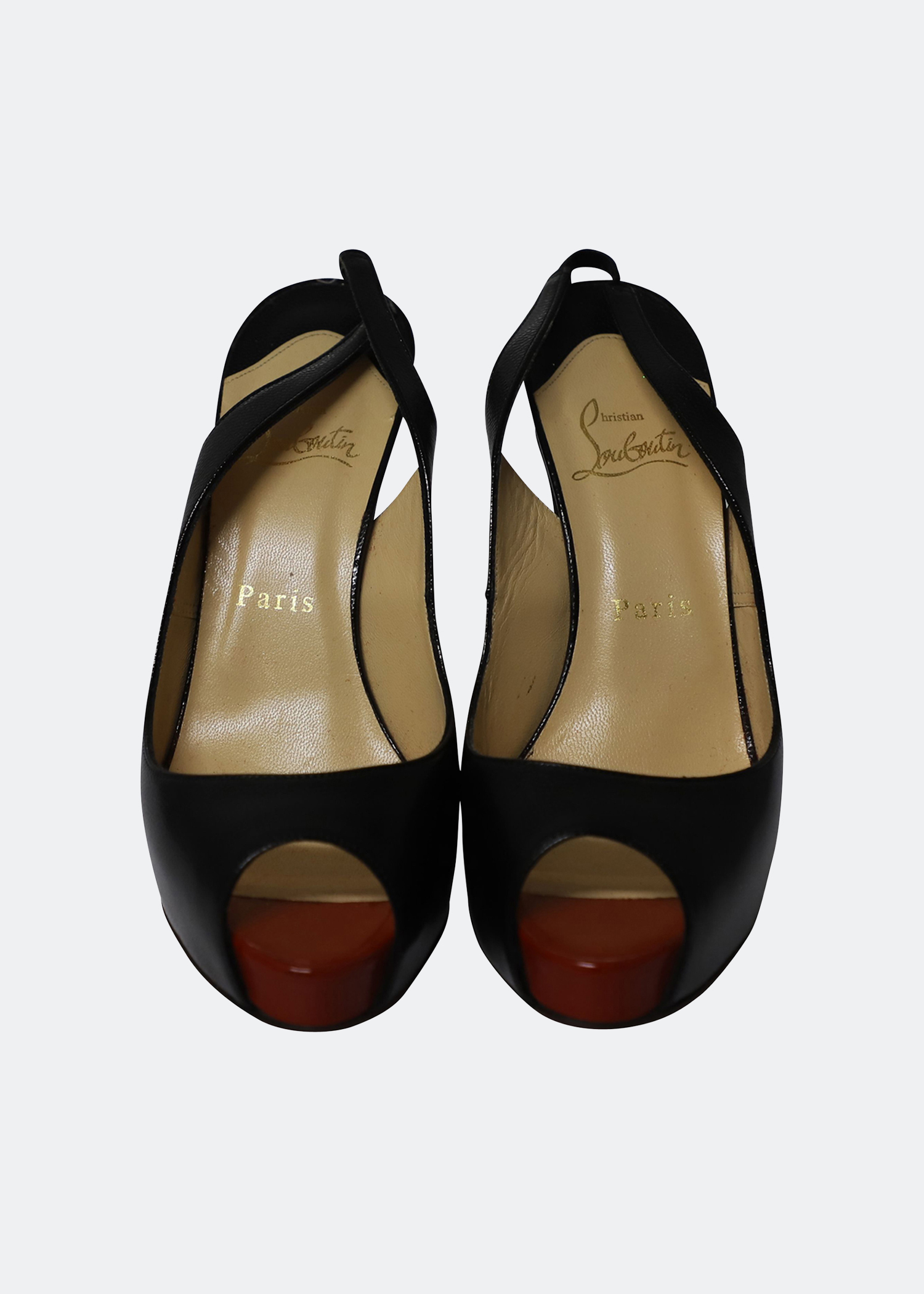 

New Privé 120 slingback sandals in black leather
