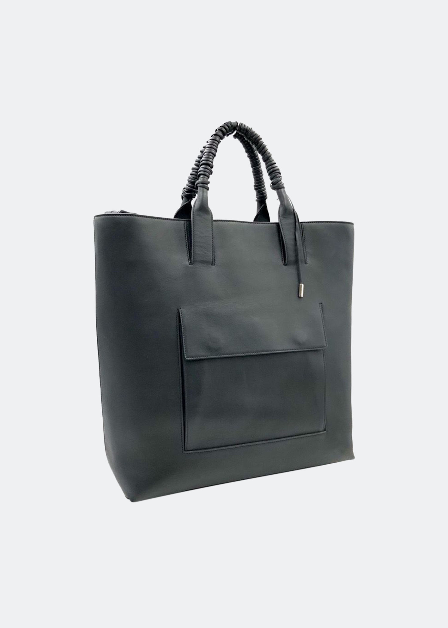 

Tote bag in black leather