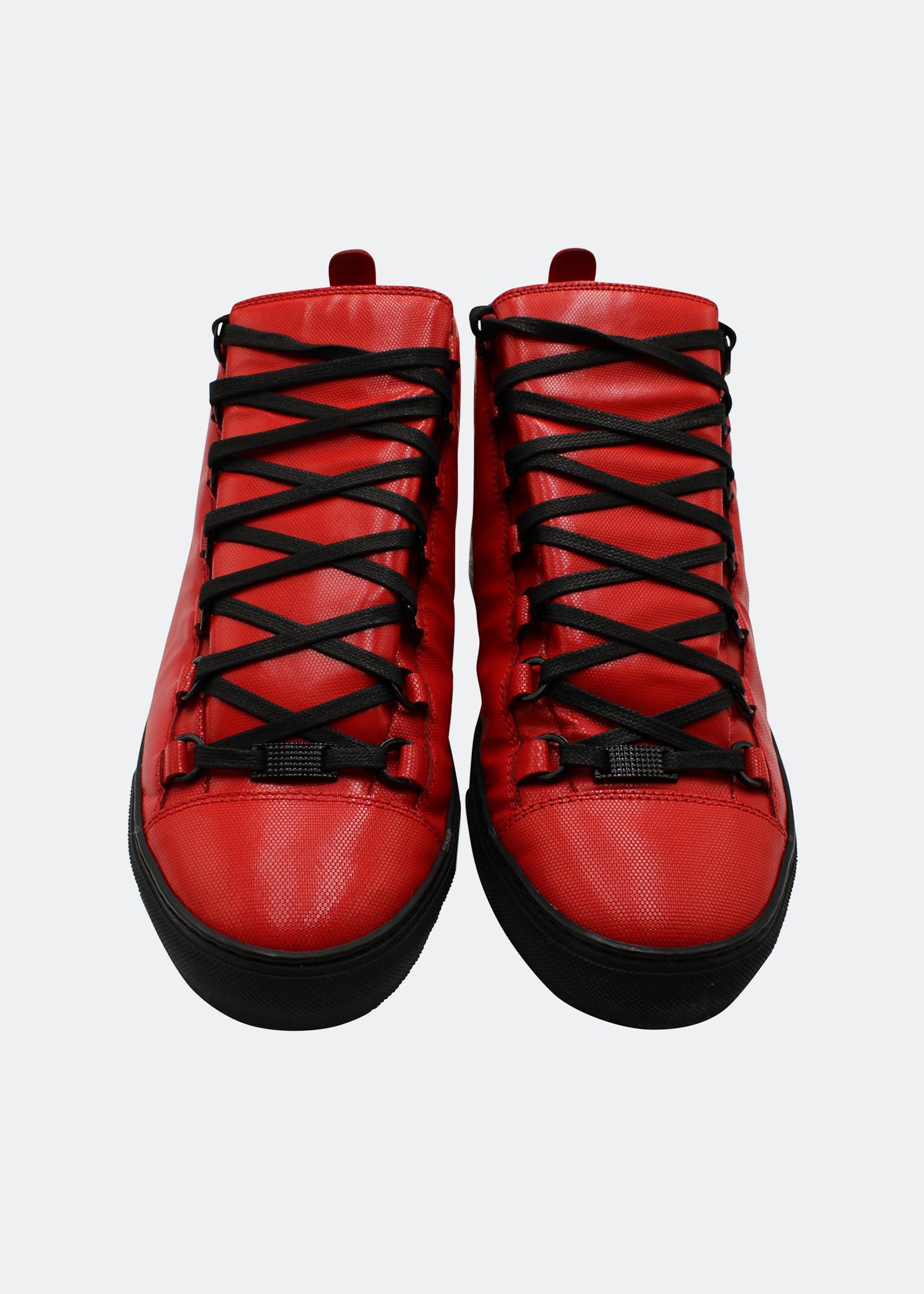 

Arena high-top sneakers in red leather