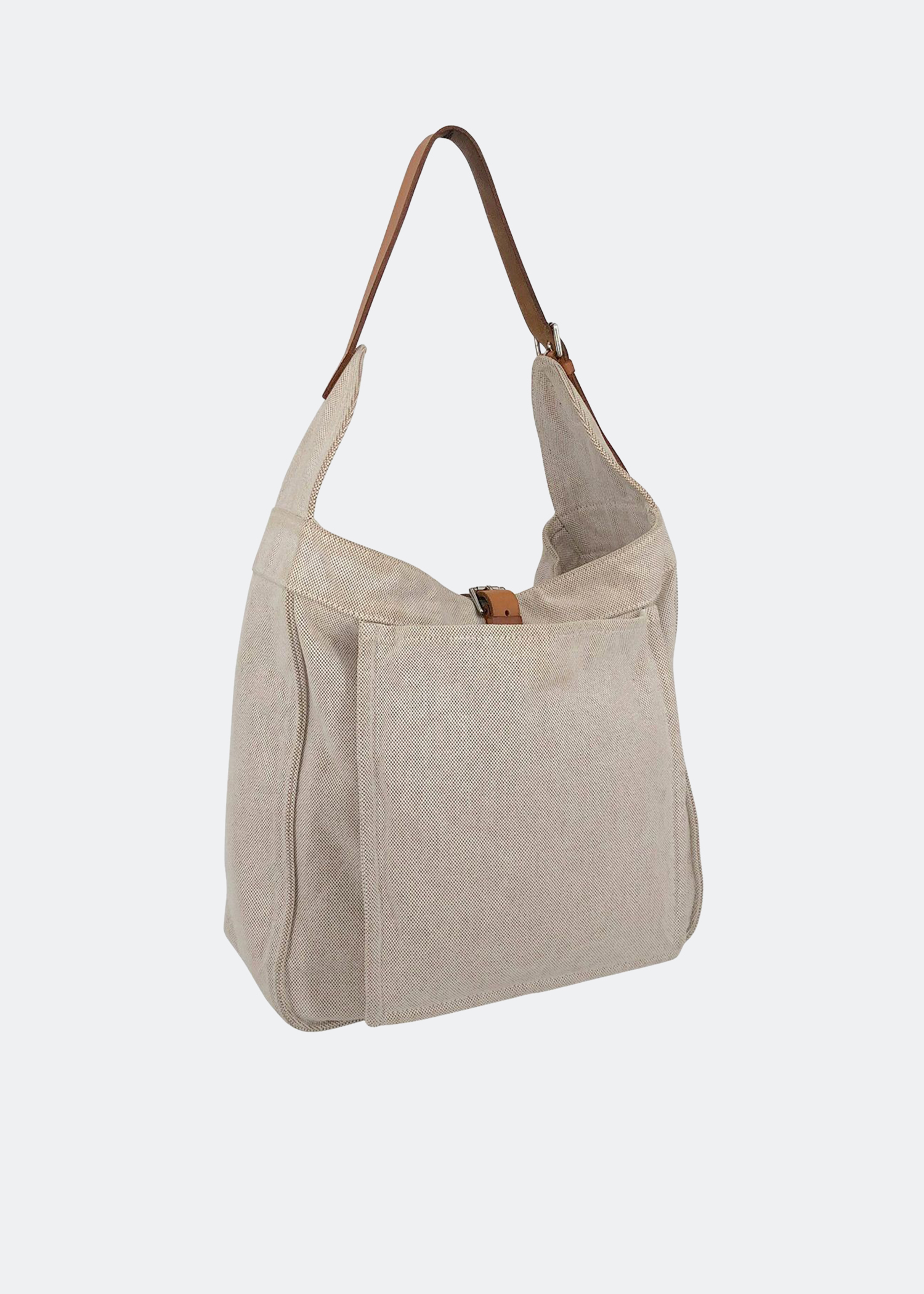 

Marwari GM 2007 bag in beige canvas with tan leather trim