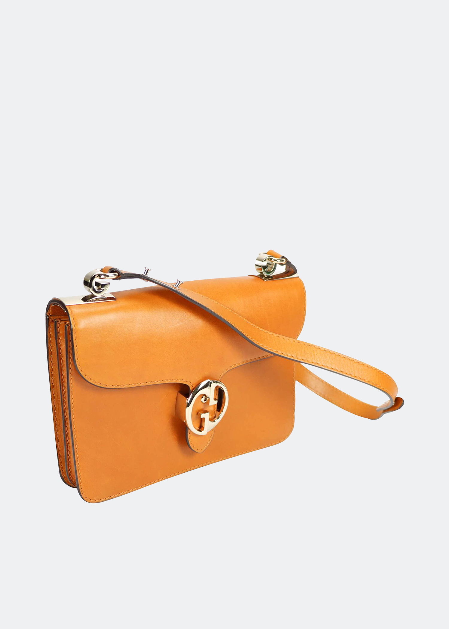 

1973 medium bag in cognac leather, Orange