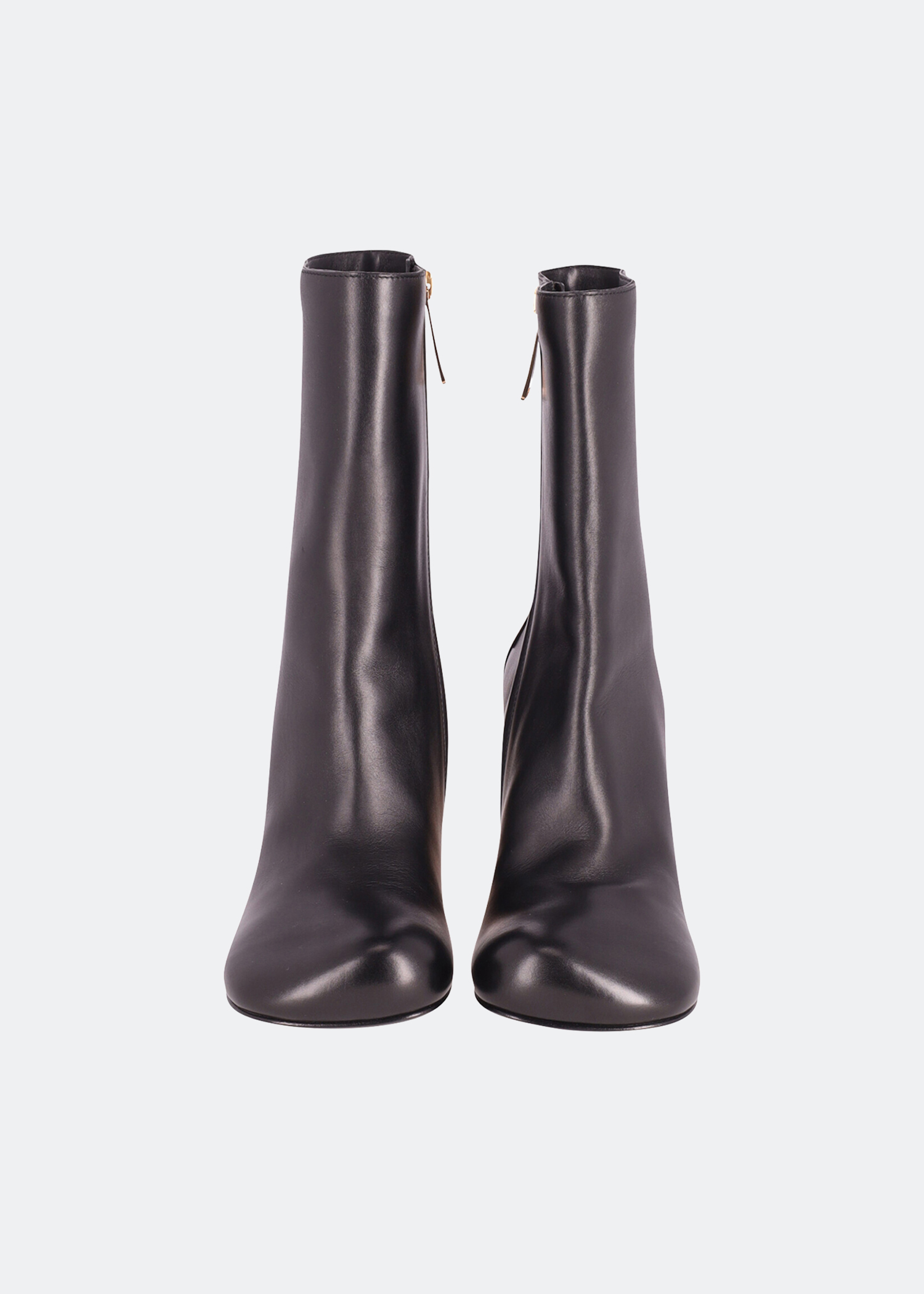 

Bloc ankle boots in black leather