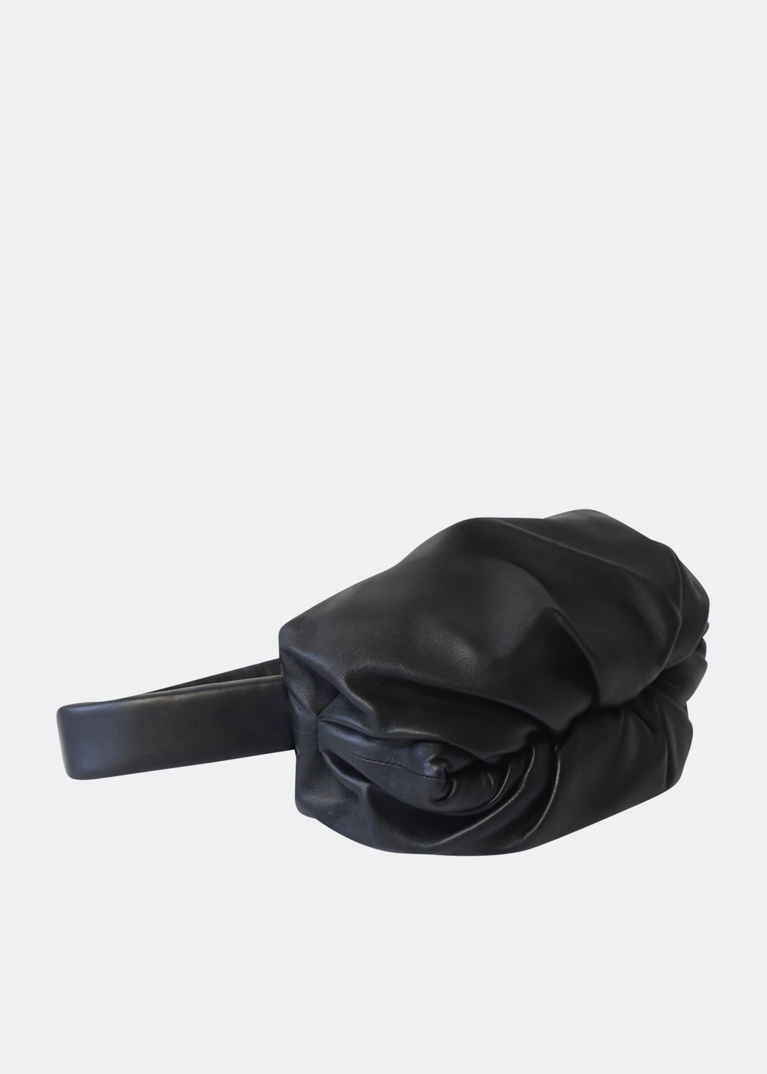 

Pouch belt bag in black leather