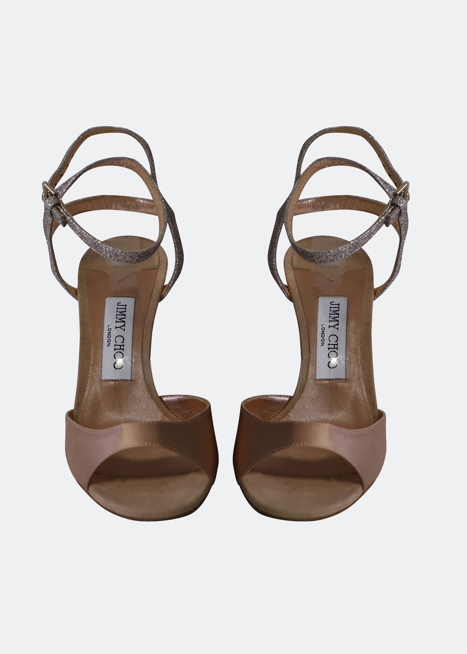 

Helen 100 satin sandals, Brown