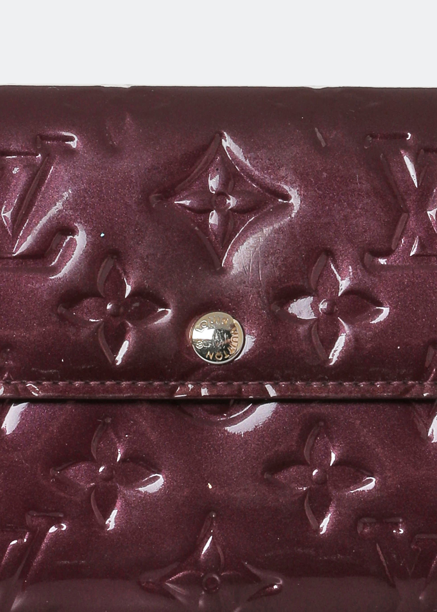 

Monogram Vernis Sarah wallet, Burgundy