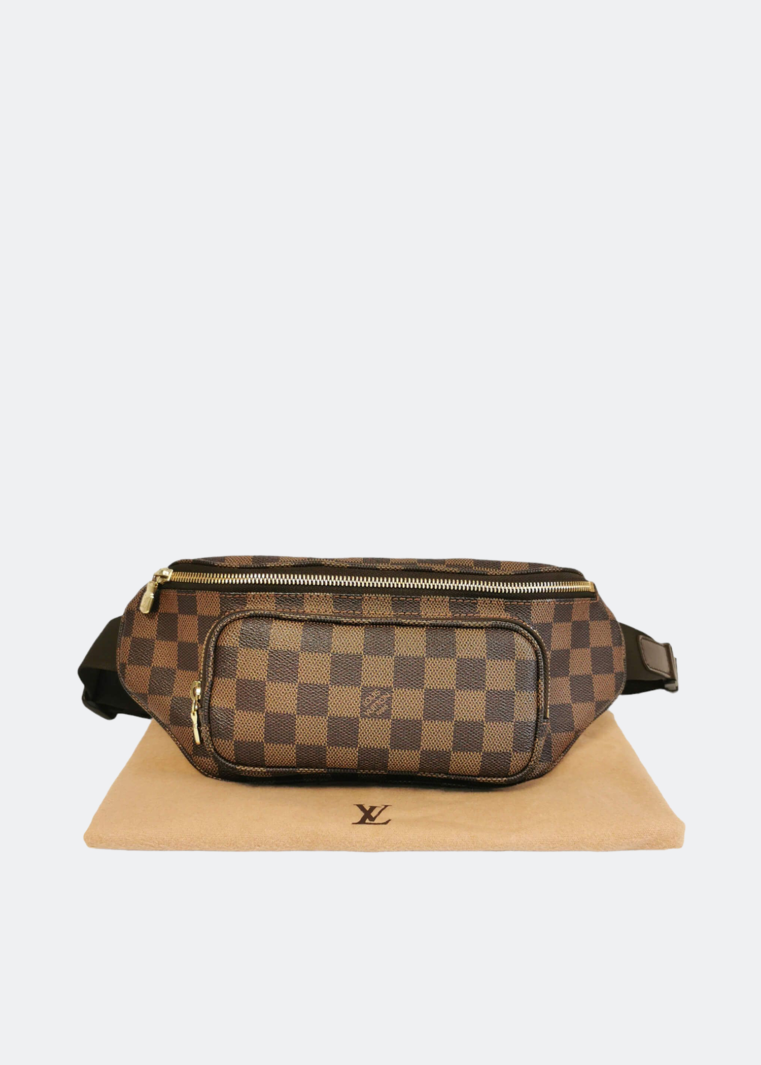 

Melville belt bag in brown damier ebene canvas