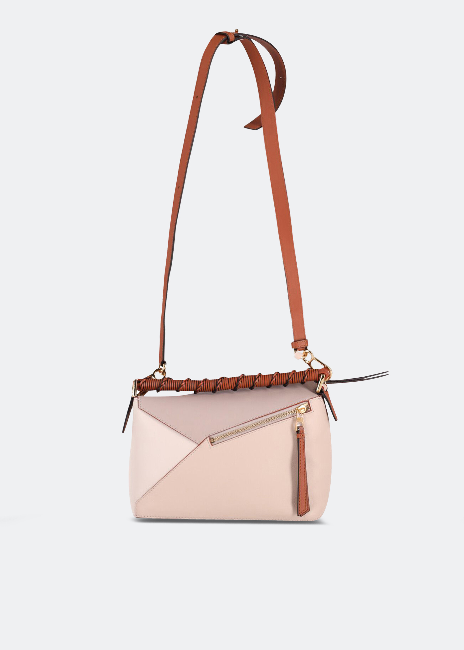 

Puzzle Edge bag in multicoloured calfskin leather, Pink