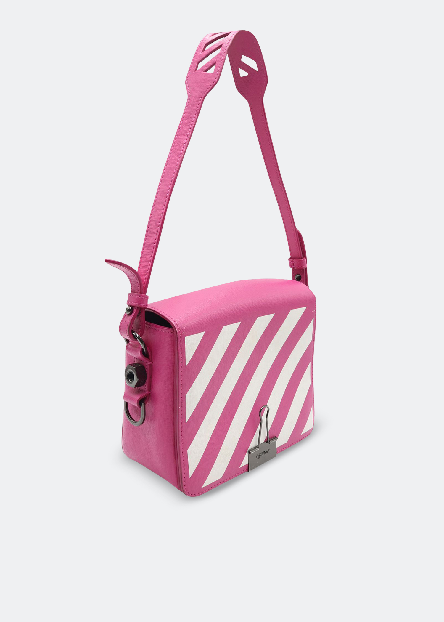 

Binder clip crossbody bag, Pink