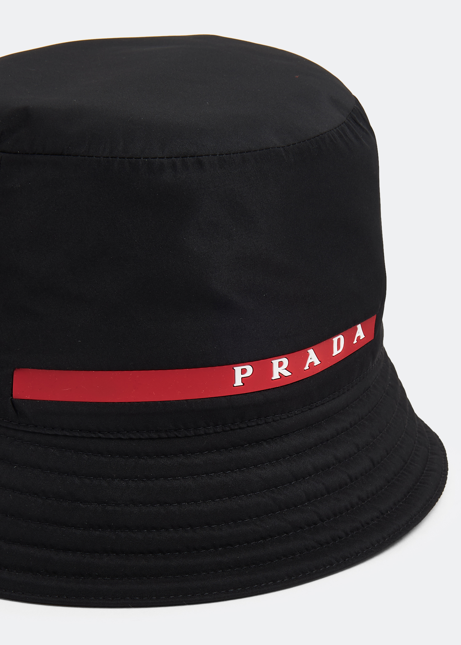 

Technical fabric bucket hat, Black