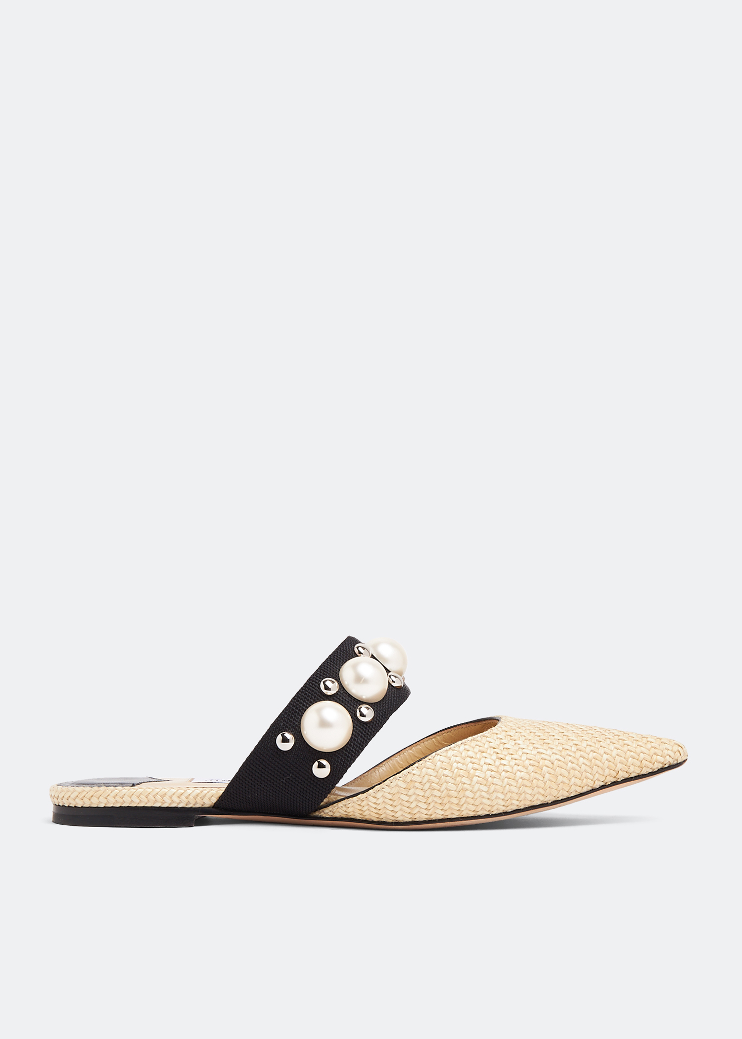 

Basette flat mules, Beige