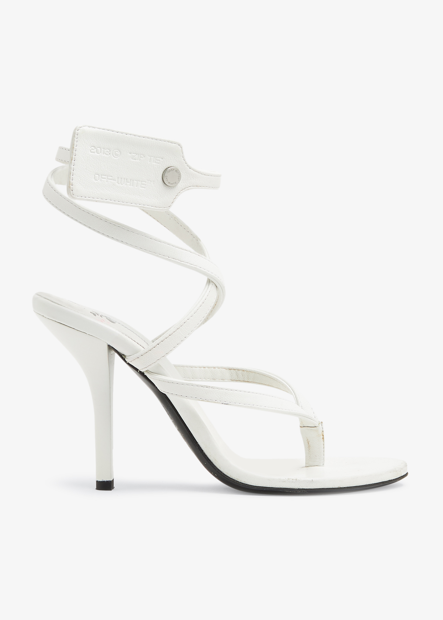 

Zip Tie sandals, White