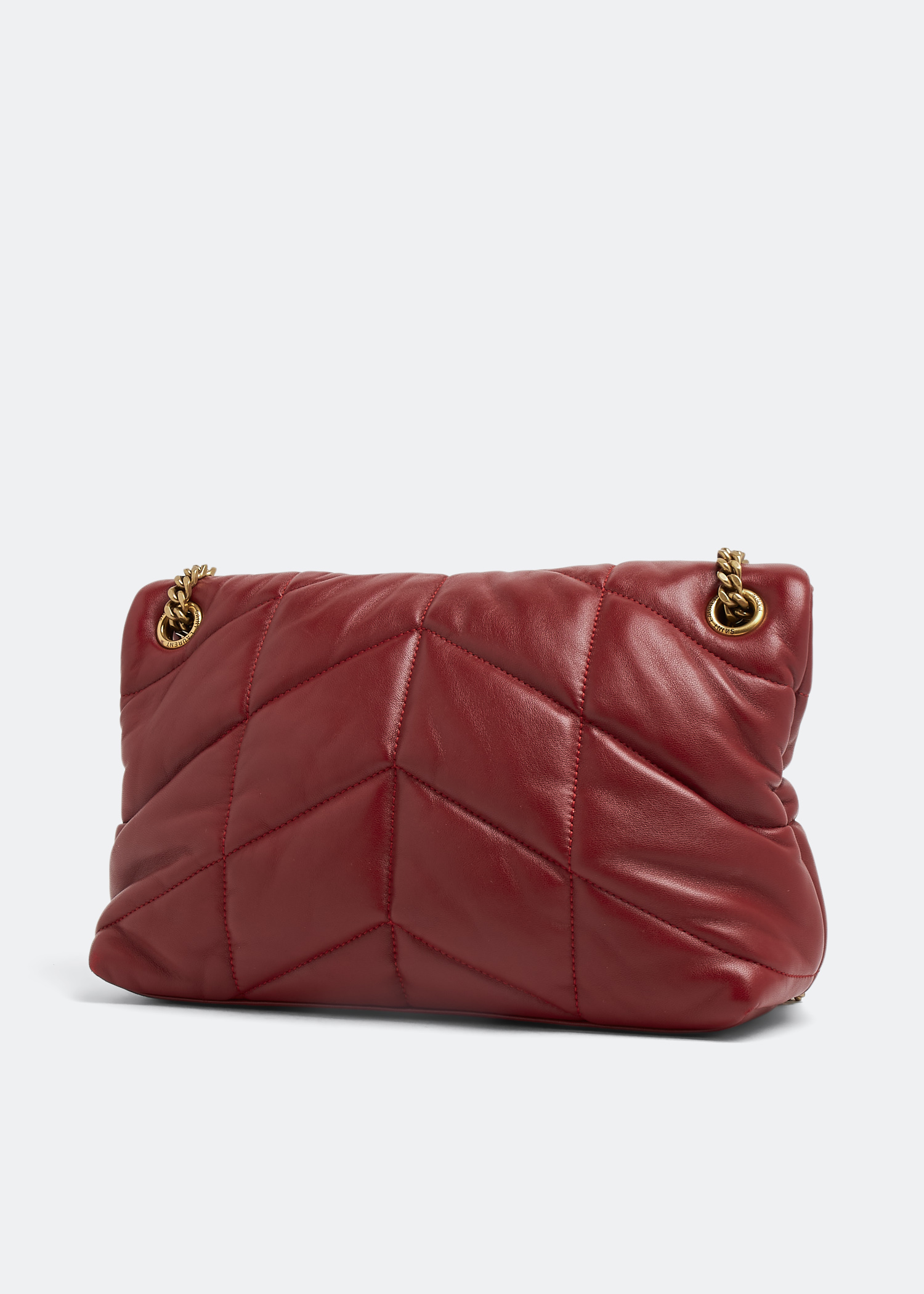 

Loulou Puffer small chain bag, Red