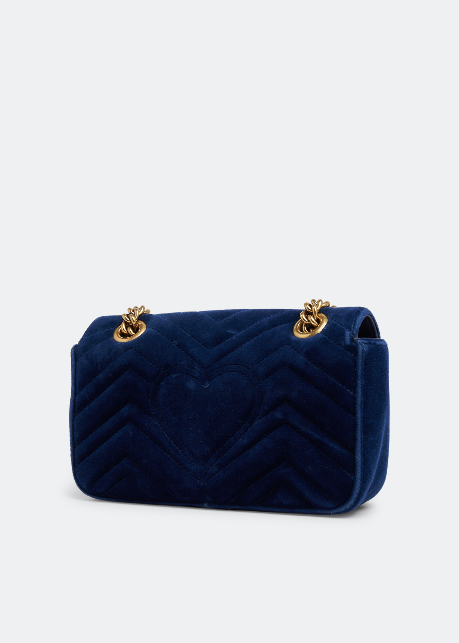 

GG Marmont chain shoulder bag, Blue