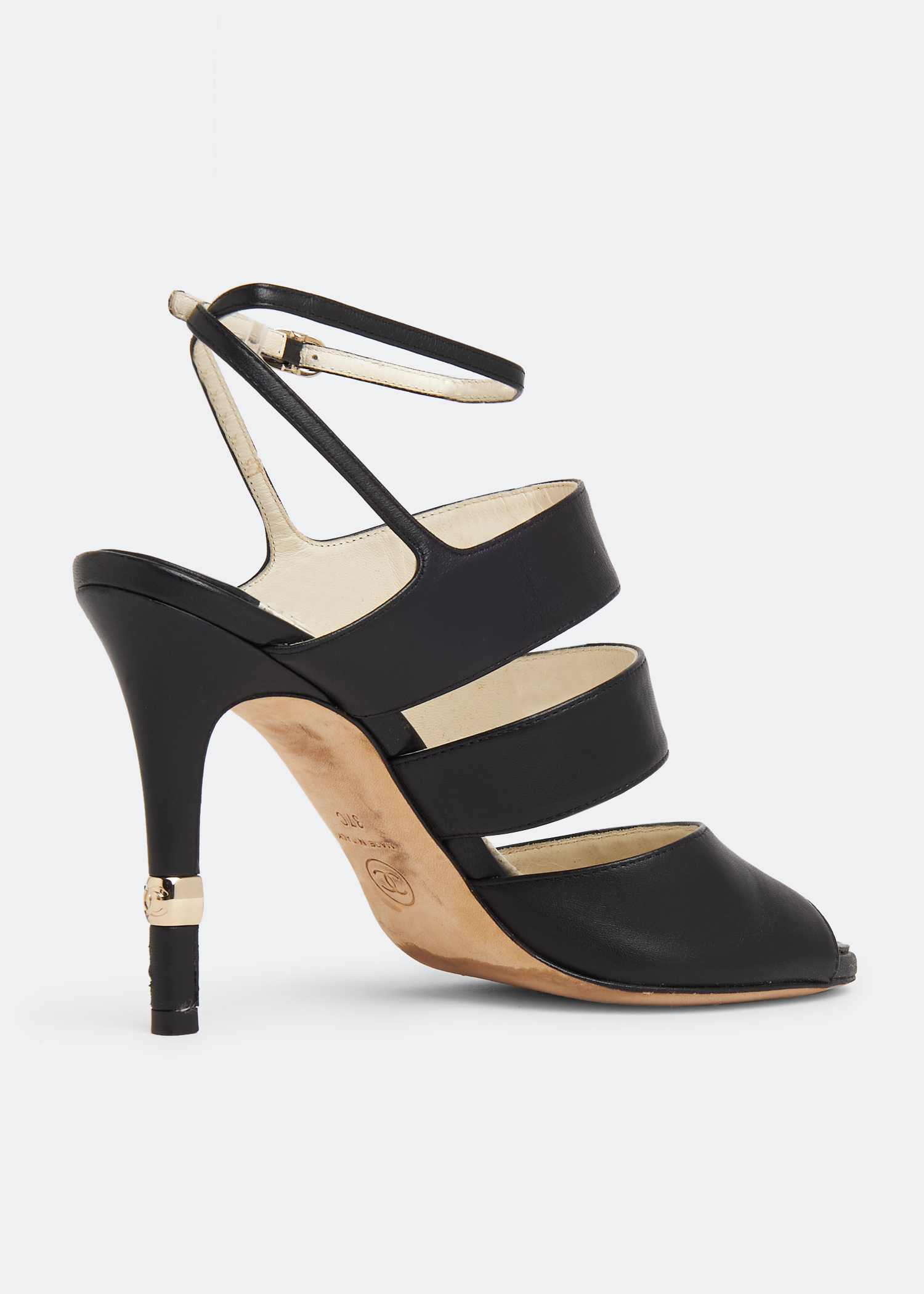 

CC strappy sandals, Black