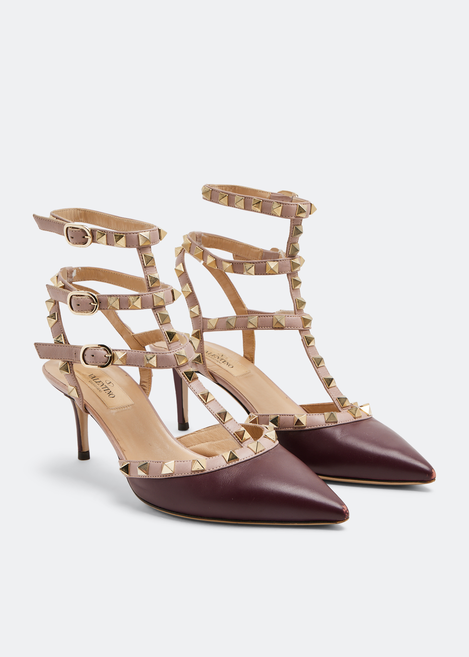 

Rockstud pumps, Burgundy