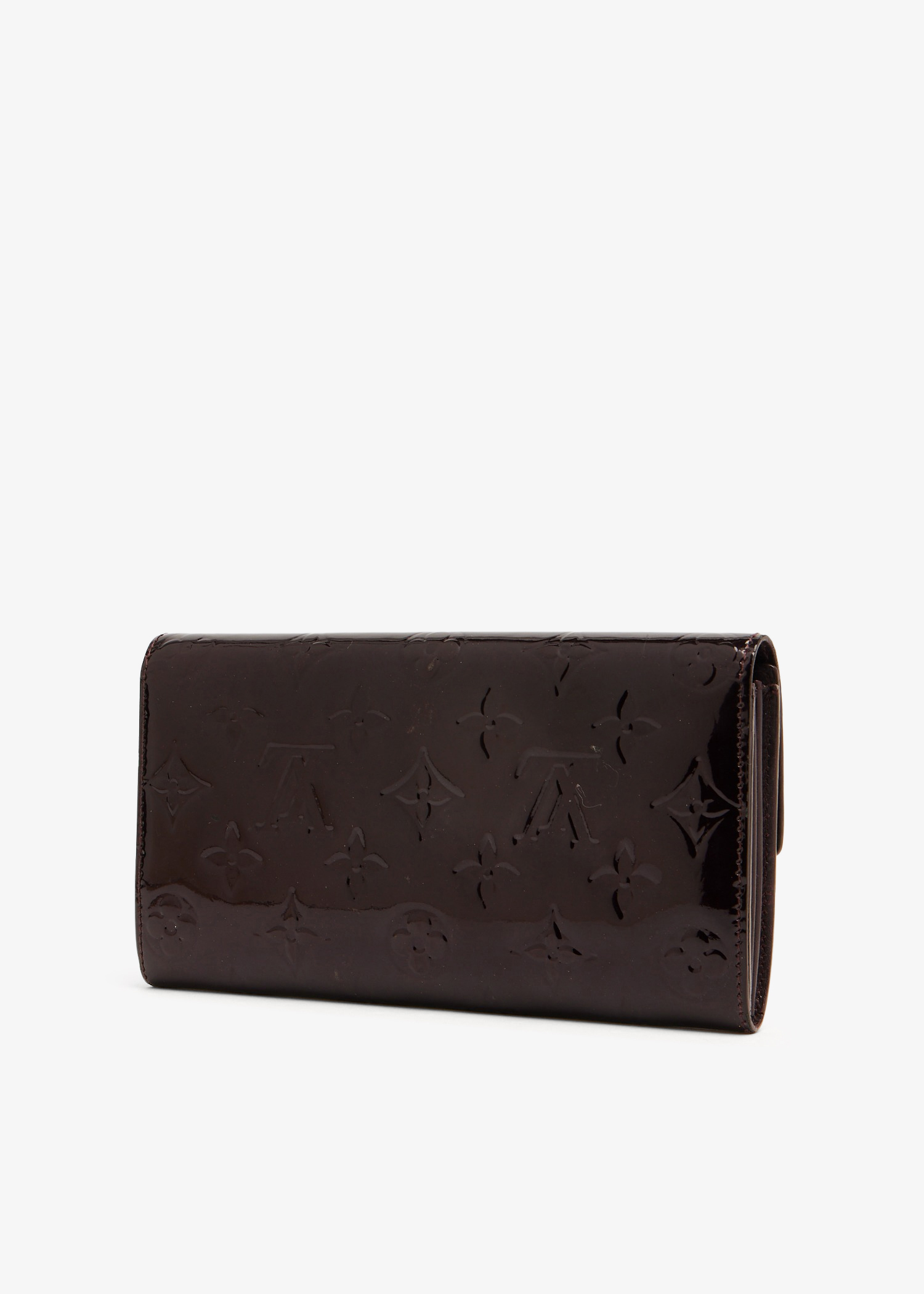 

Sarah monogram continental wallet, Brown