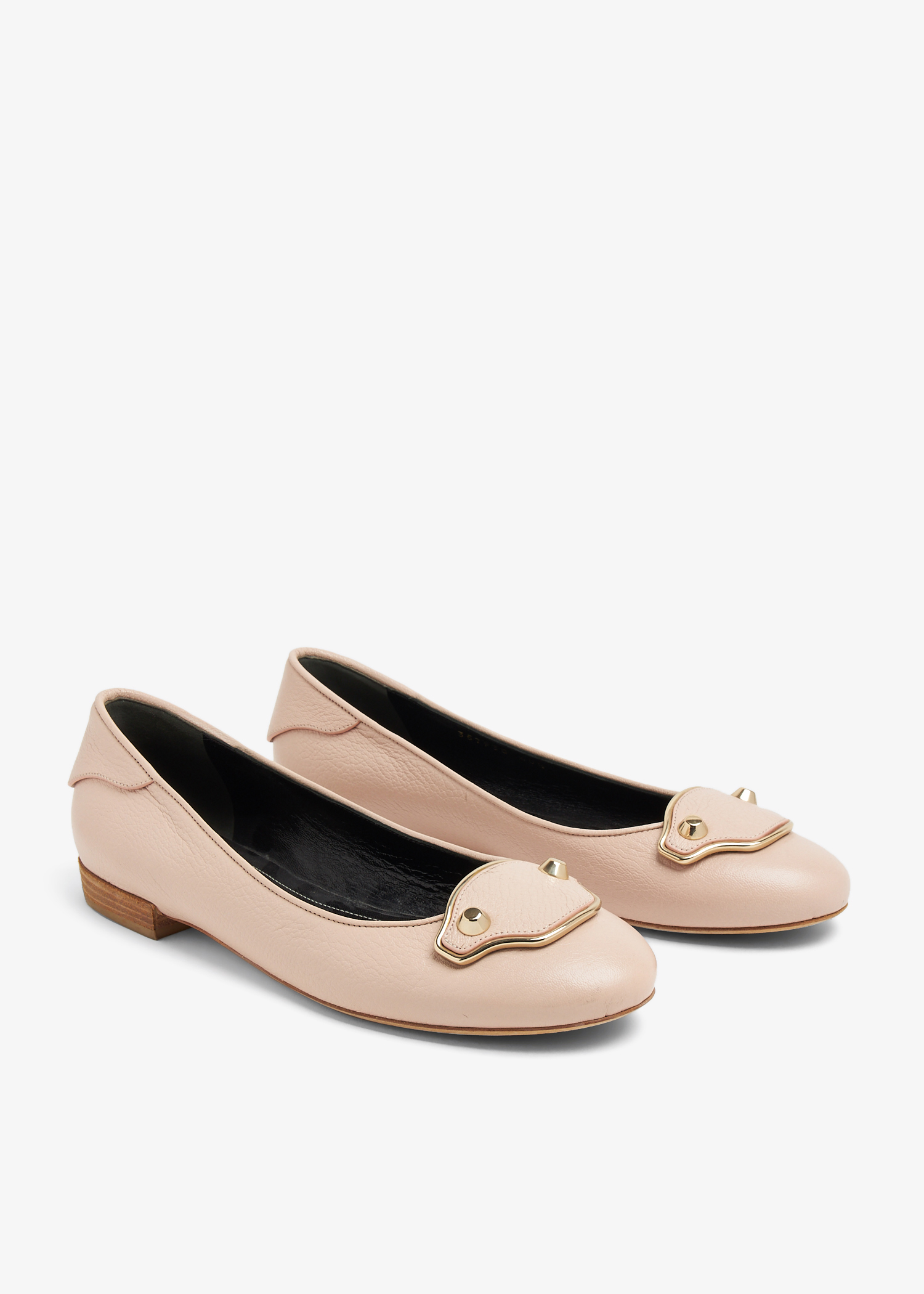 

Studded ballet flats, Pink