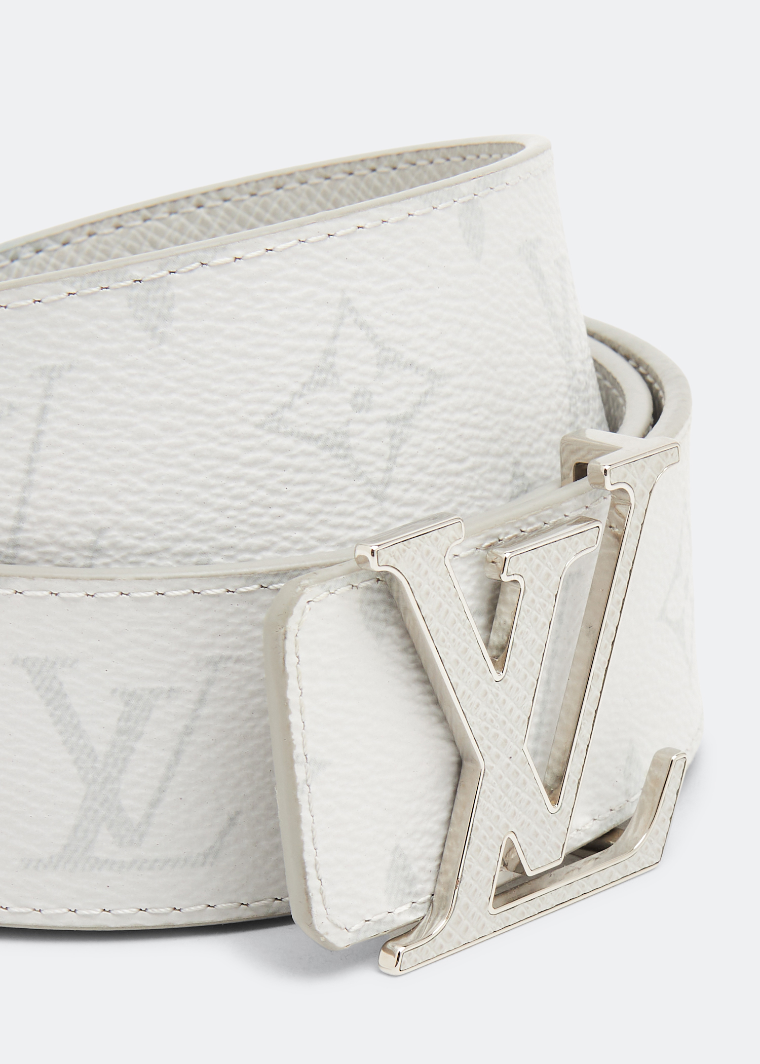 

Monogram reversible belt, White