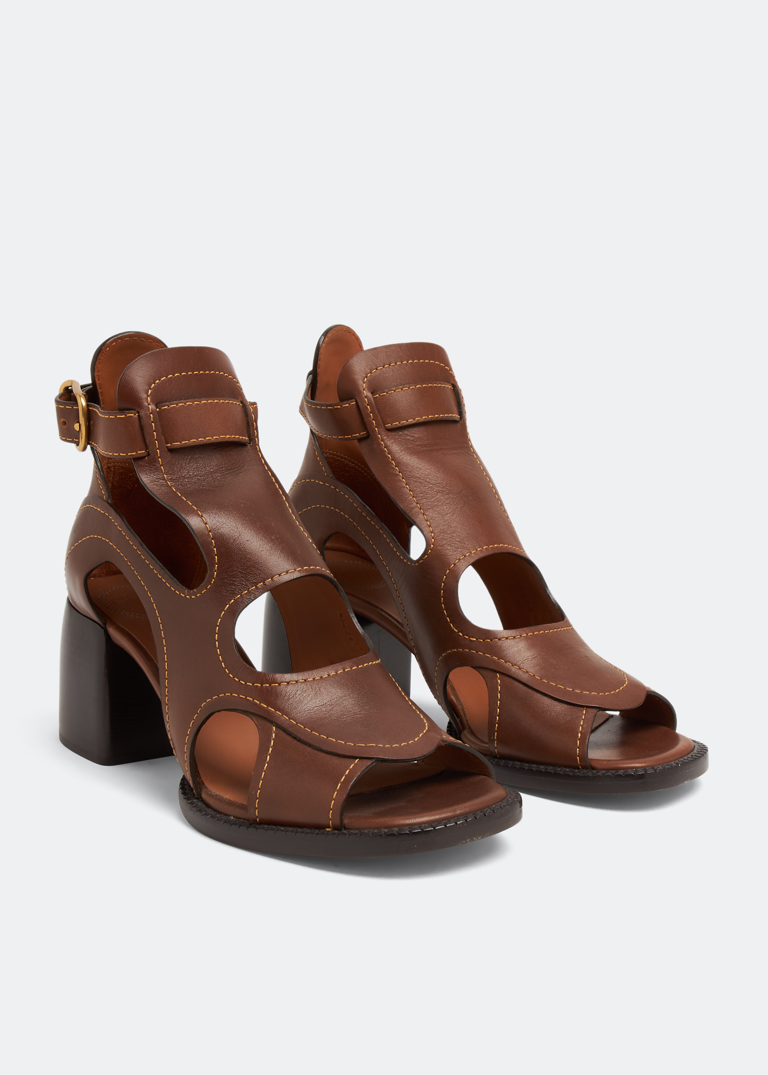 

Gaile cut-out sandals, Brown