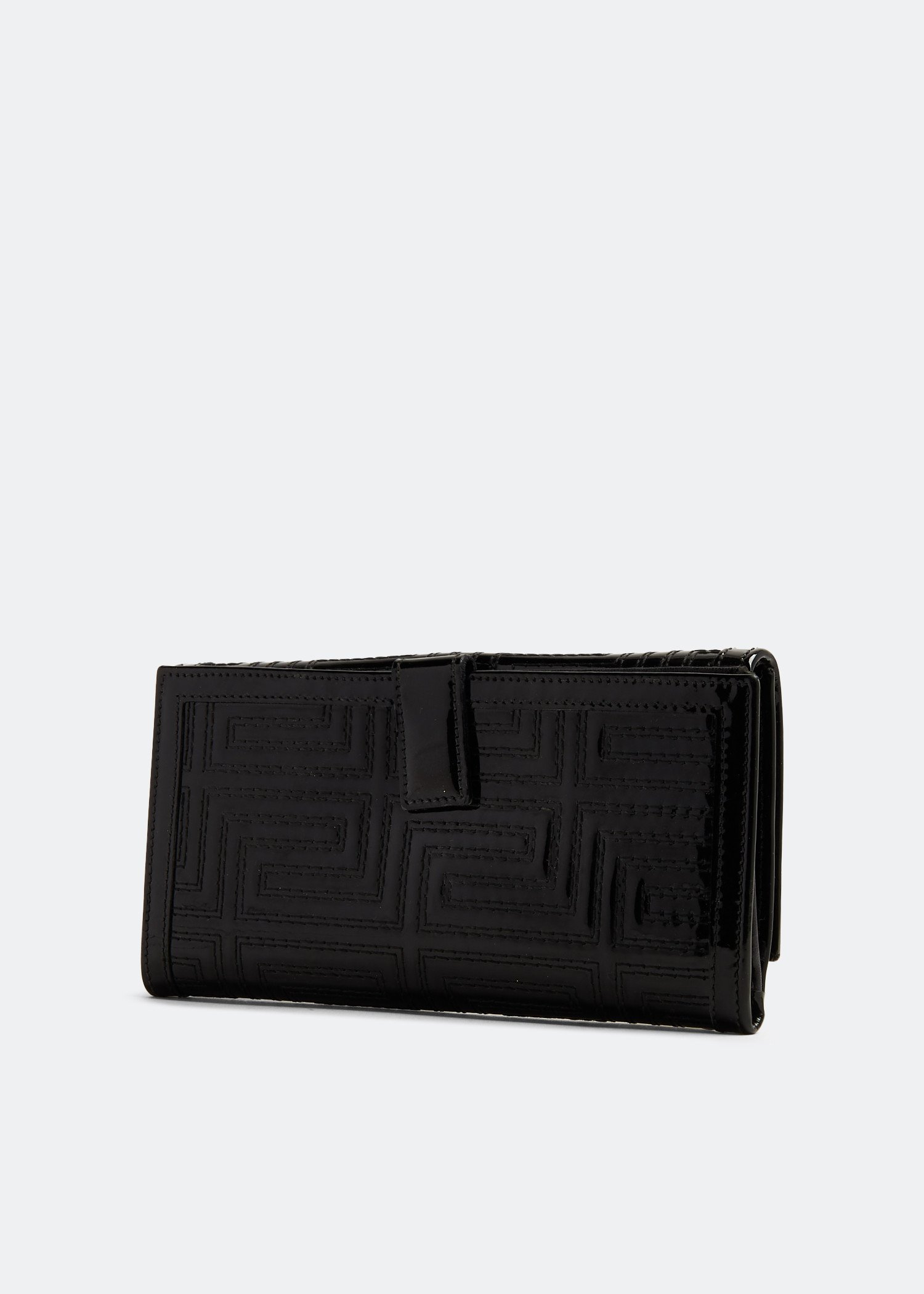 

Gianni Versace Greca long wallet, Black