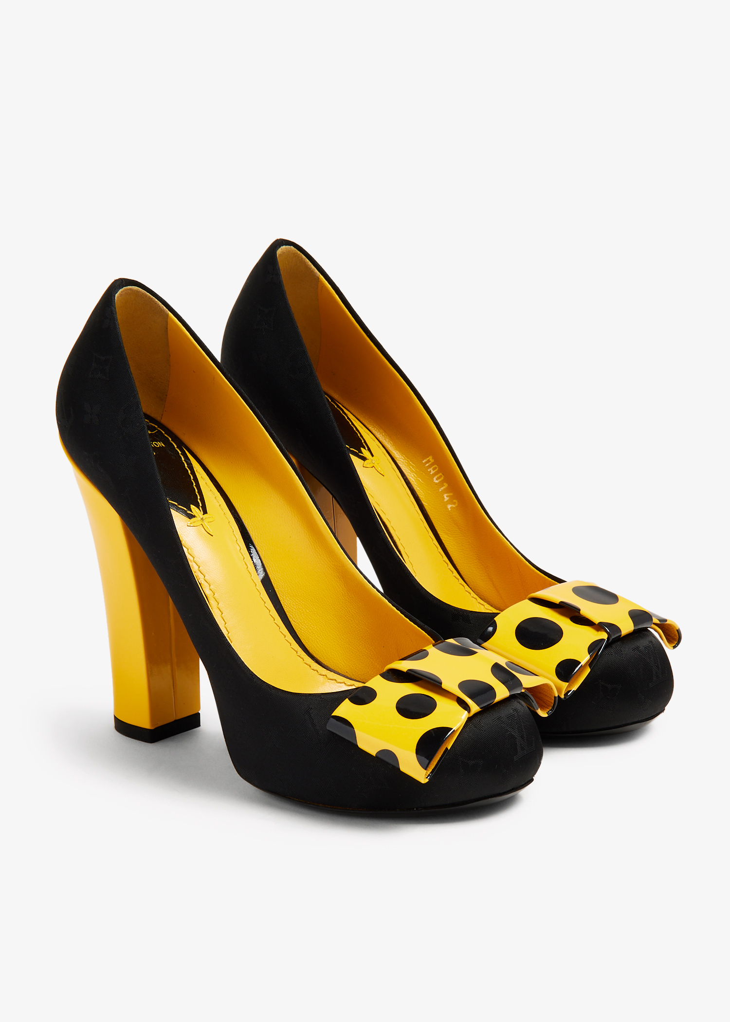 

Louis Vuitton x Yayoi Kusama Monogram pumps, Black