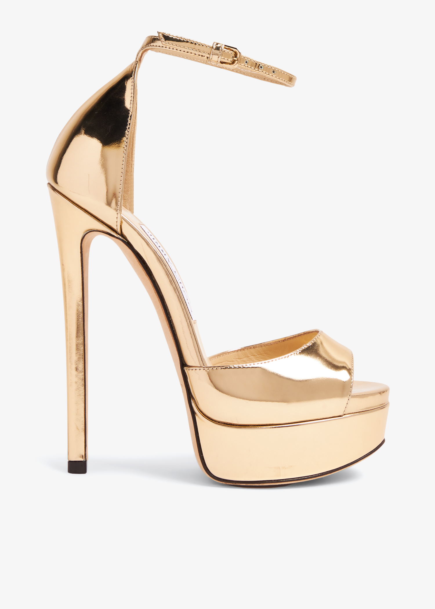 

Max metallic platform sandals, Gold