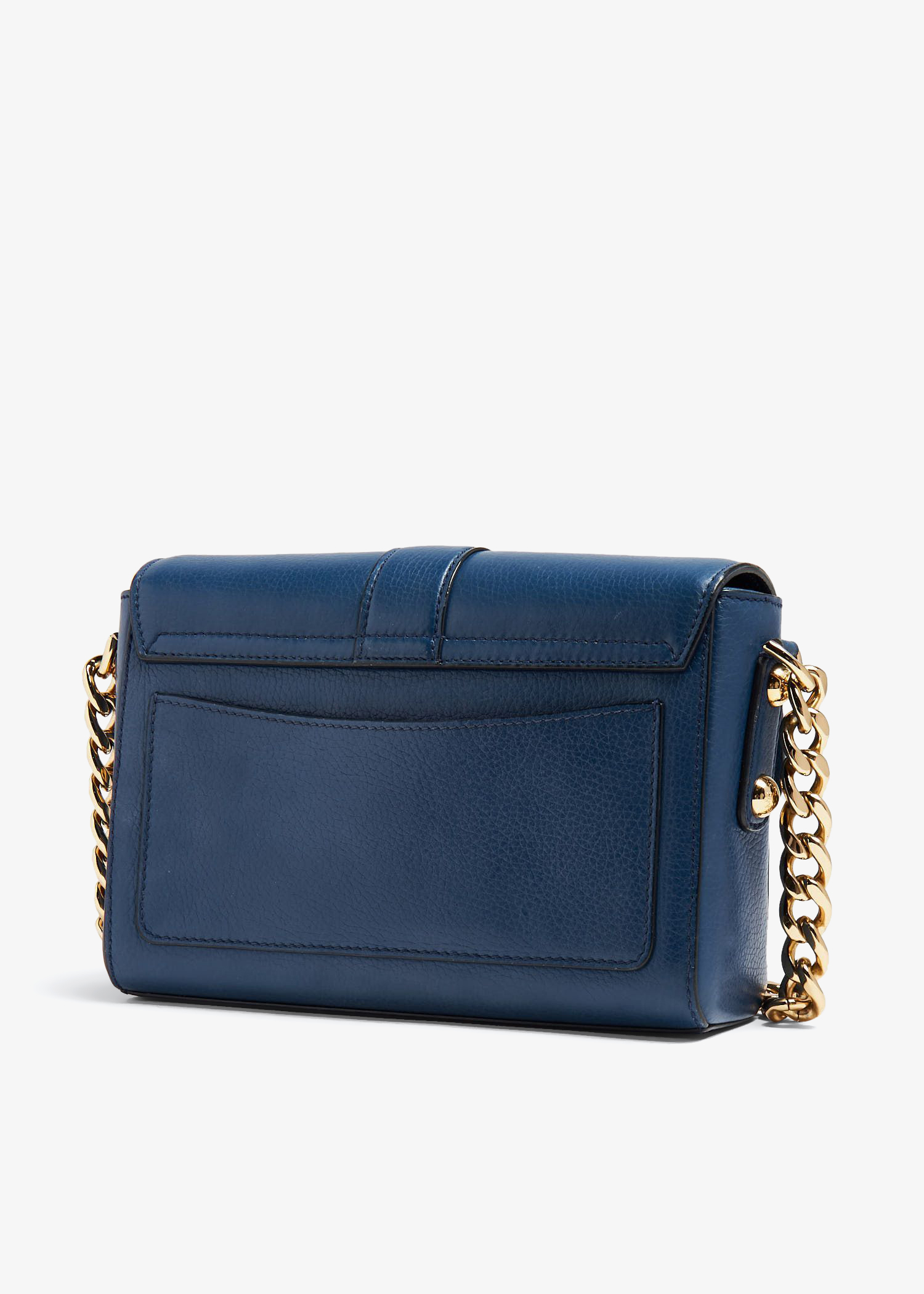 

Flower lock chain shoulder bag, Blue